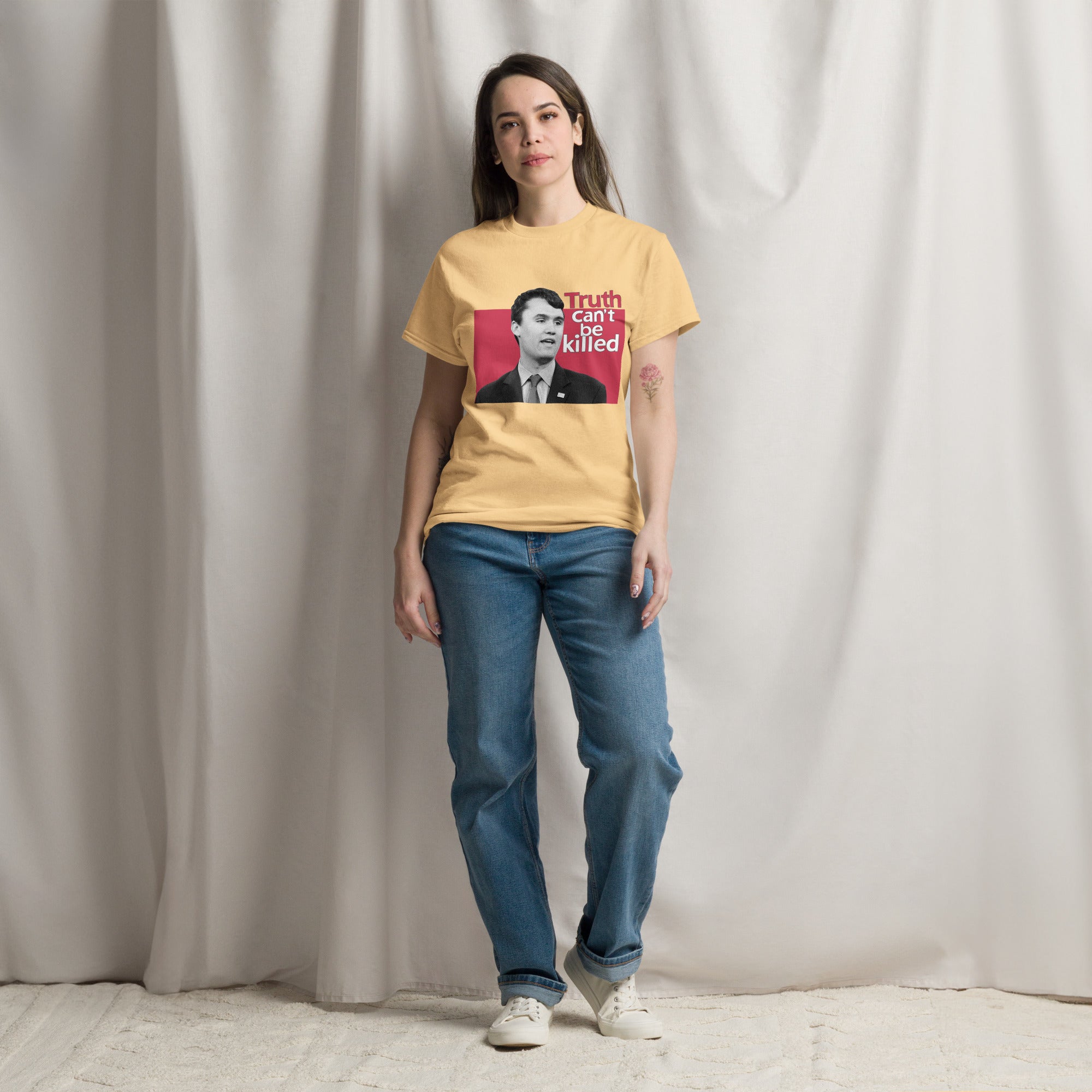 Charlie Kirk Shirt, Truth Can't Be Killed T-Shirt T-Shirt - Tophatter Daily Deals
