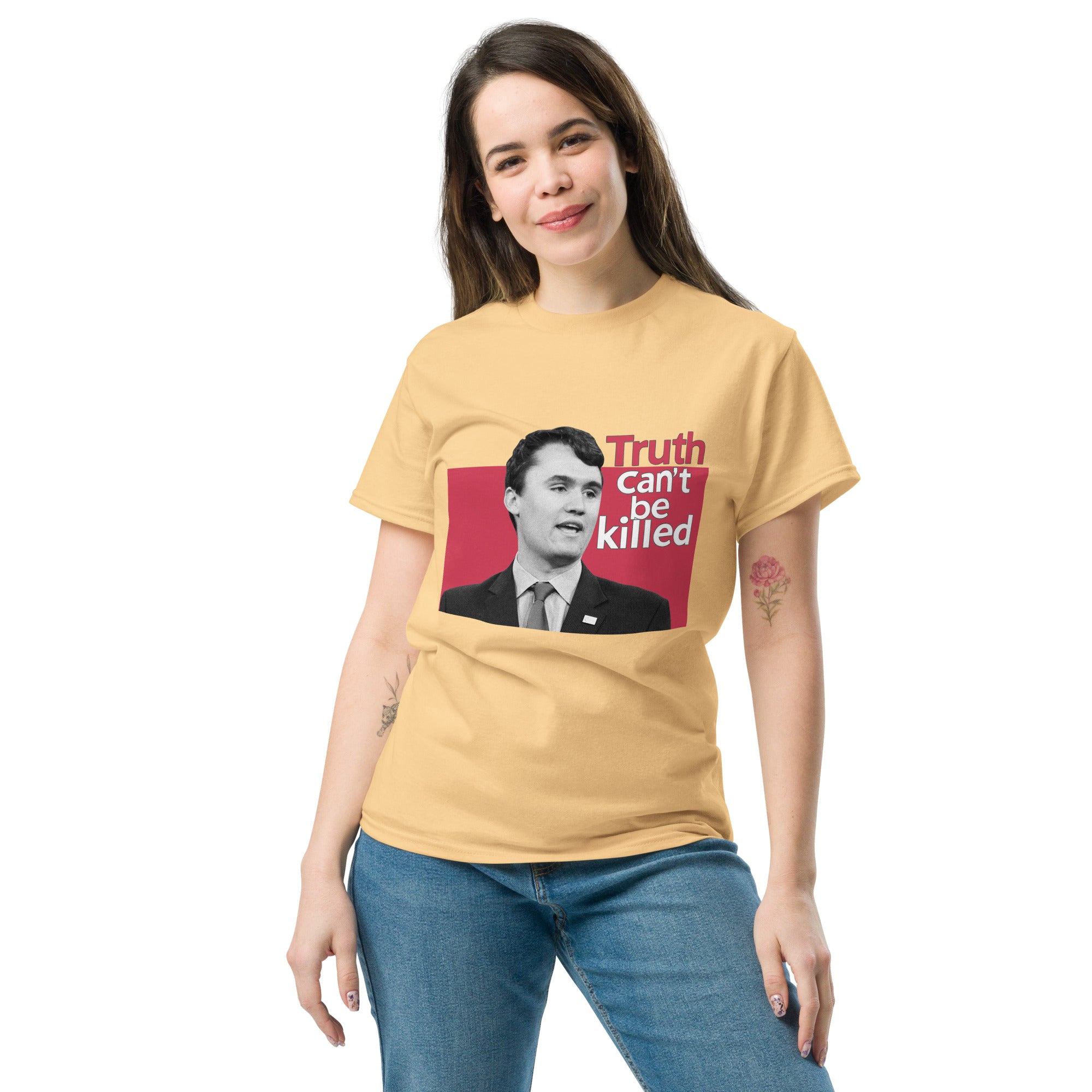 Charlie Kirk Shirt, Truth Can't Be Killed T-Shirt T-Shirt - Tophatter Daily Deals