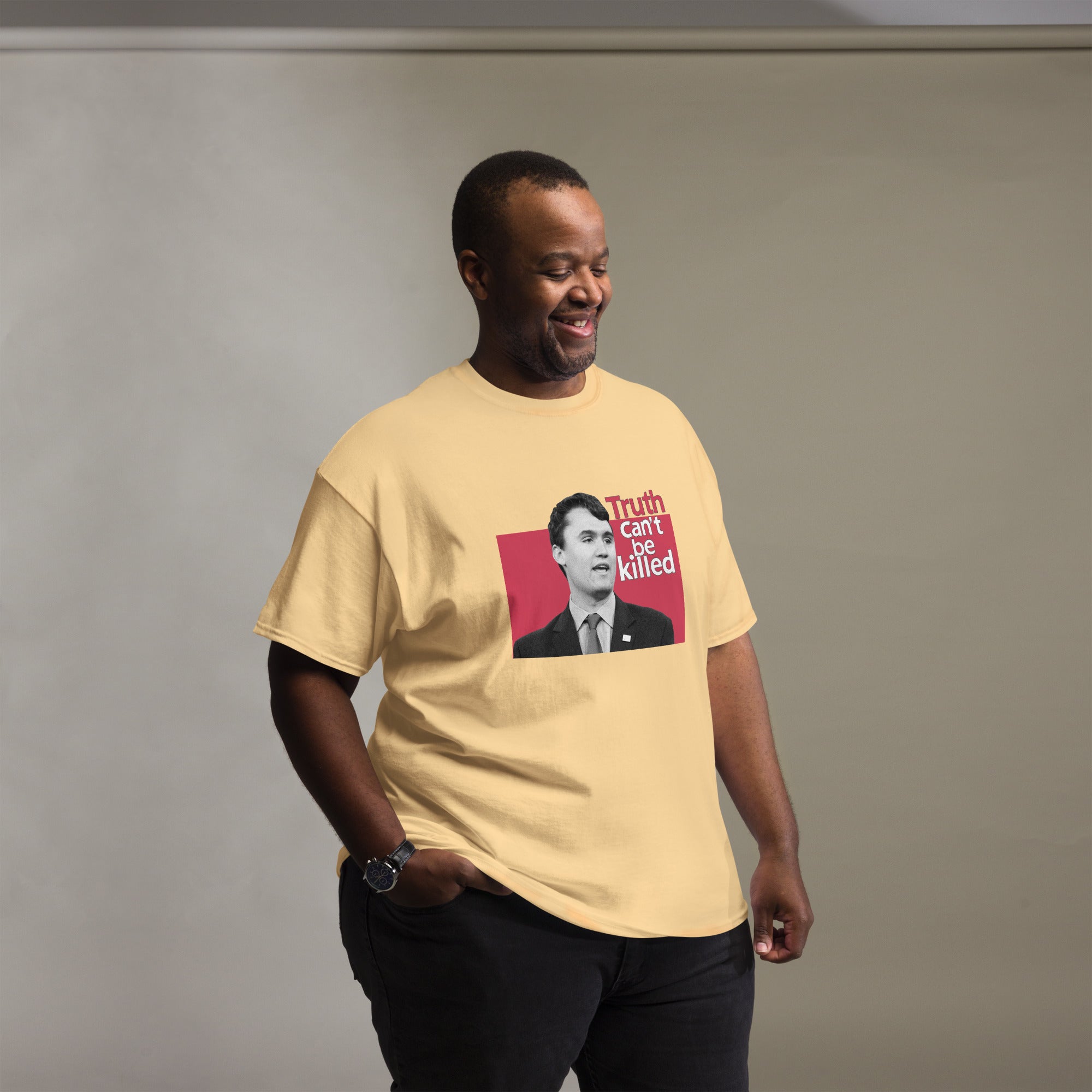 Charlie Kirk Shirt, Truth Can't Be Killed T-Shirt T-Shirt - Tophatter Daily Deals