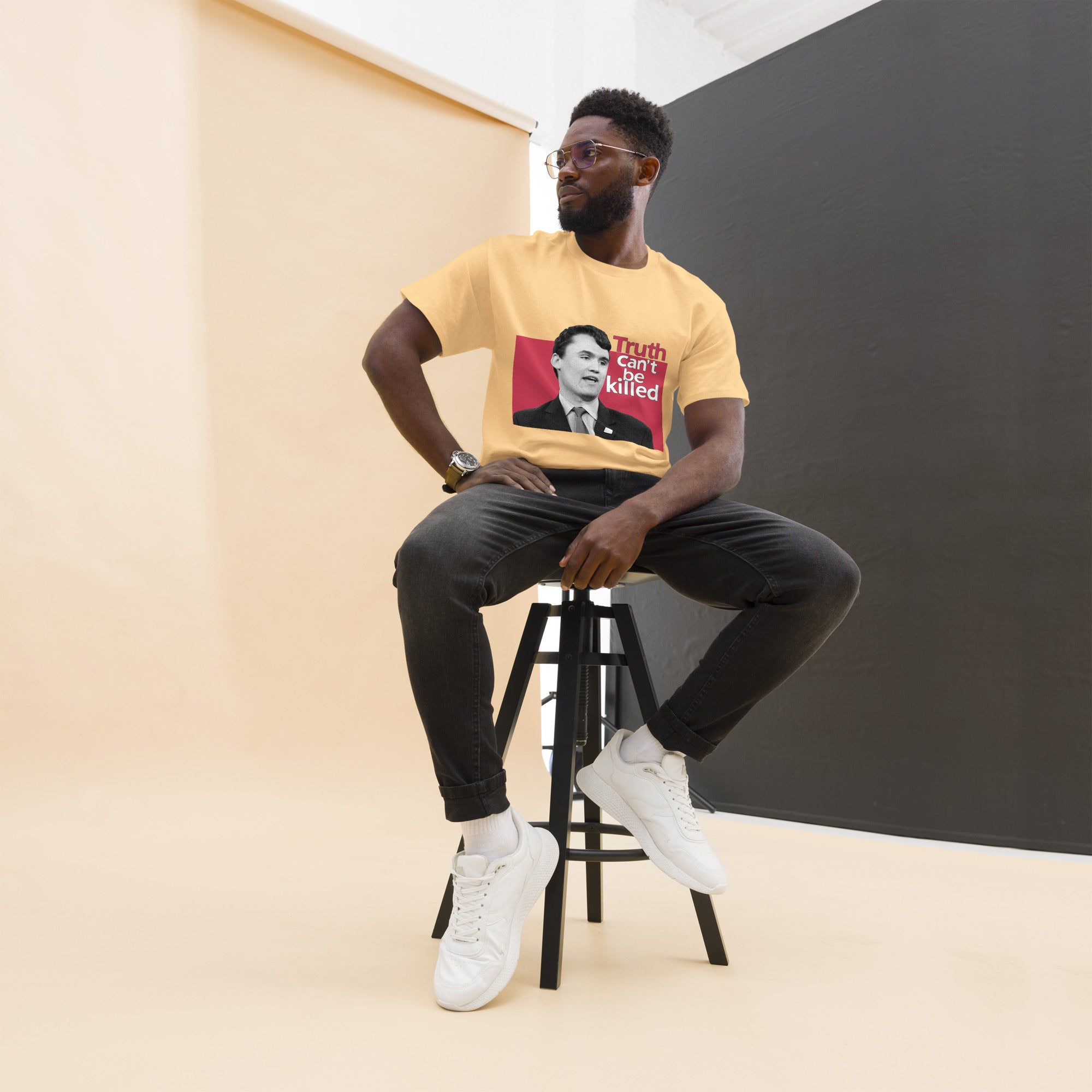 Charlie Kirk Shirt, Truth Can't Be Killed T-Shirt T-Shirt - Tophatter Daily Deals