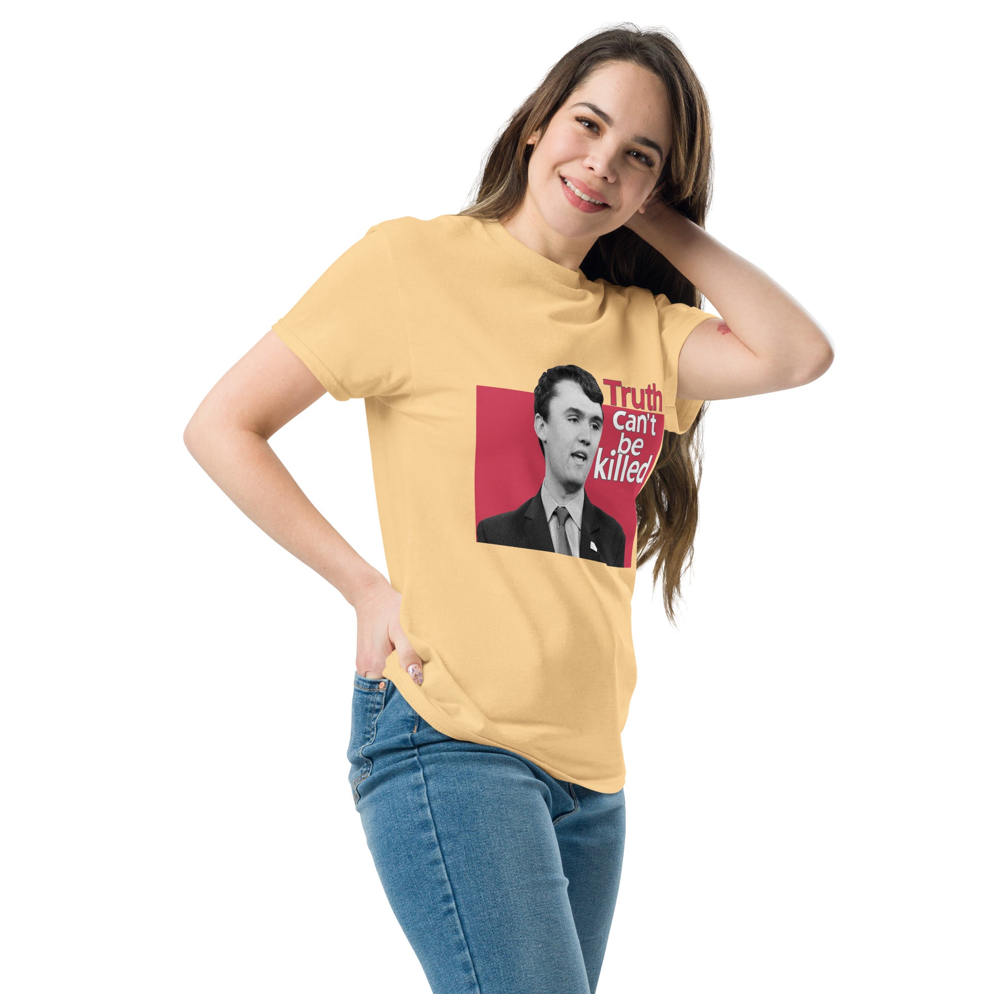 Charlie Kirk Shirt, Truth Can't Be Killed T-Shirt T-Shirt - Tophatter Daily Deals