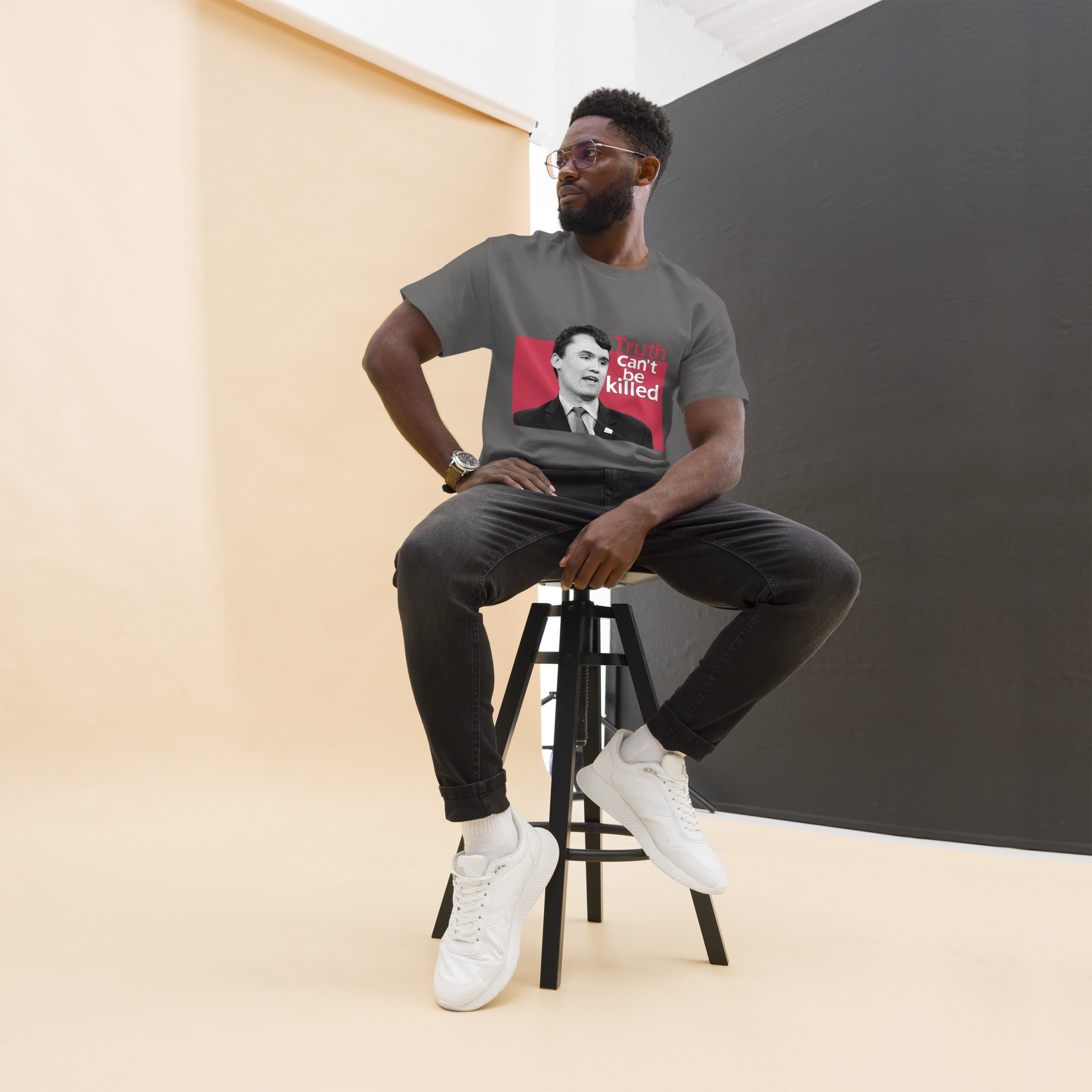 Charlie Kirk Shirt, Truth Can't Be Killed T-Shirt T-Shirt - Tophatter Daily Deals