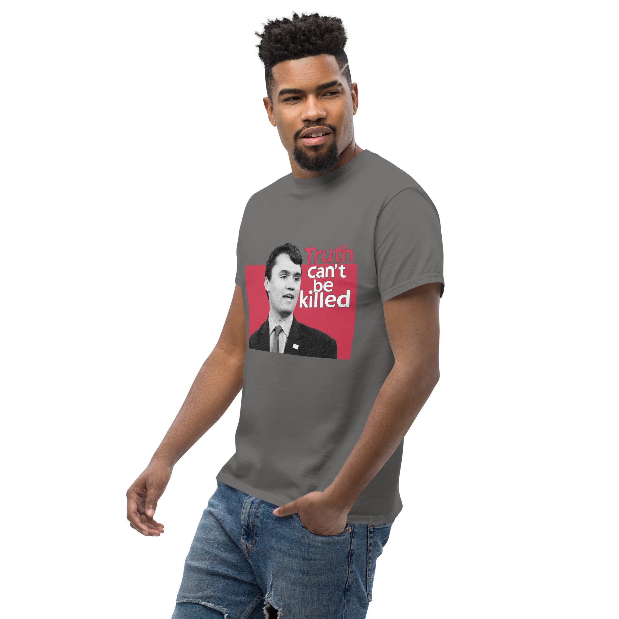 Charlie Kirk Shirt, Truth Can't Be Killed T-Shirt T-Shirt - Tophatter Daily Deals