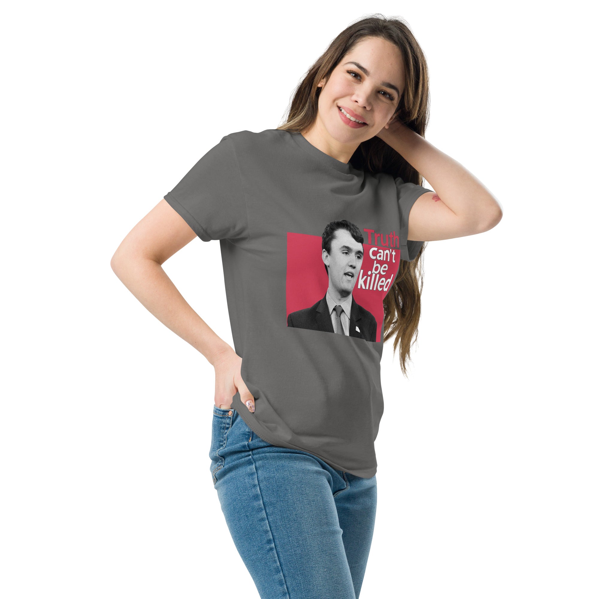 Charlie Kirk Shirt, Truth Can't Be Killed T-Shirt T-Shirt - Tophatter Daily Deals