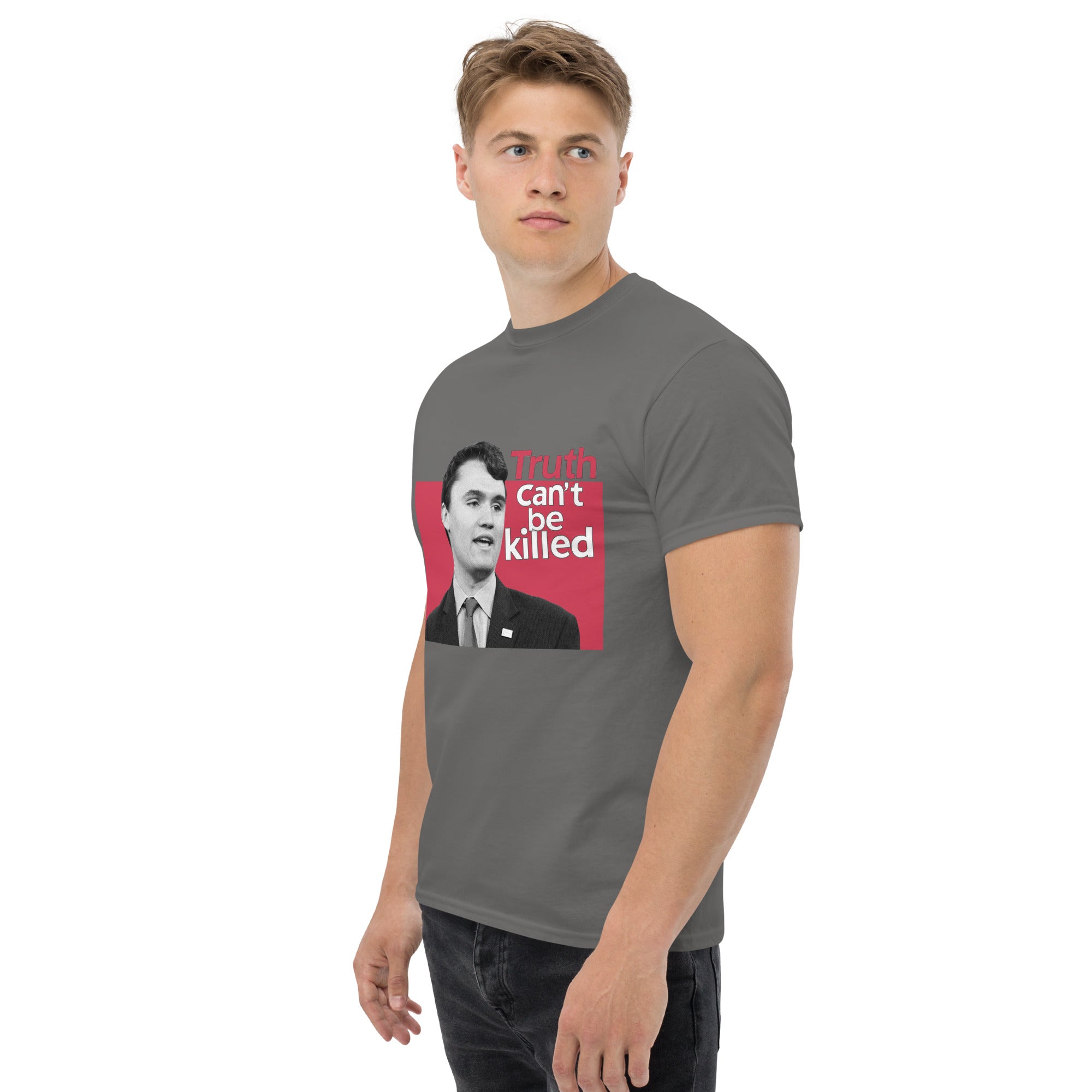 Charlie Kirk Shirt, Truth Can't Be Killed T-Shirt T-Shirt - Tophatter Daily Deals