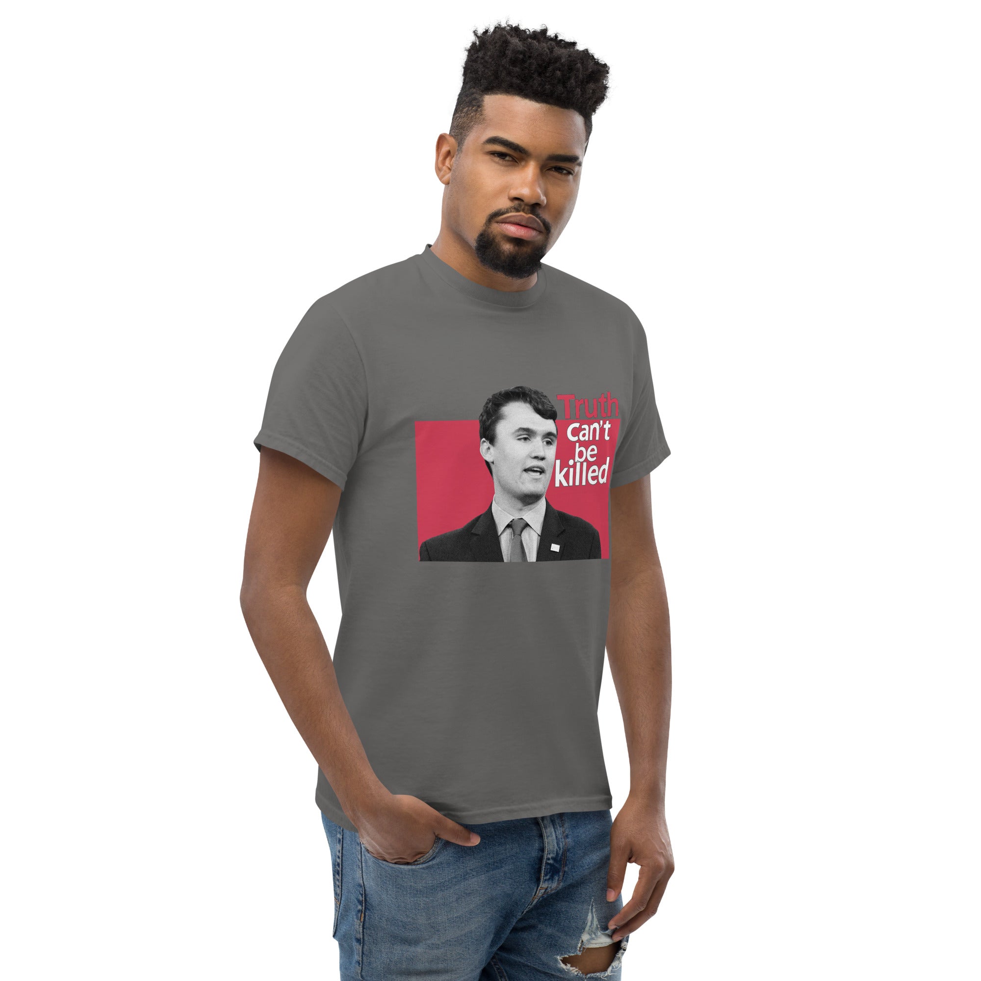 Charlie Kirk Shirt, Truth Can't Be Killed T-Shirt T-Shirt - Tophatter Daily Deals