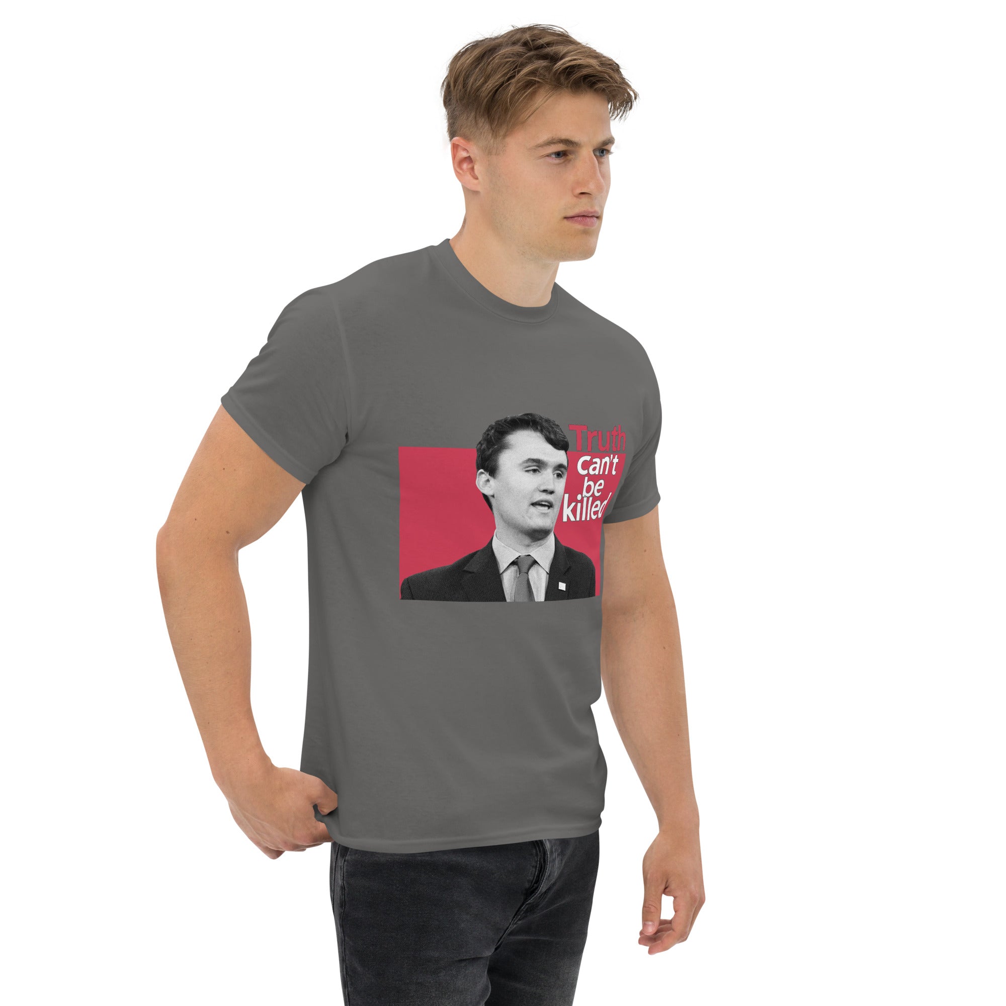 Charlie Kirk Shirt, Truth Can't Be Killed T-Shirt T-Shirt - Tophatter Daily Deals
