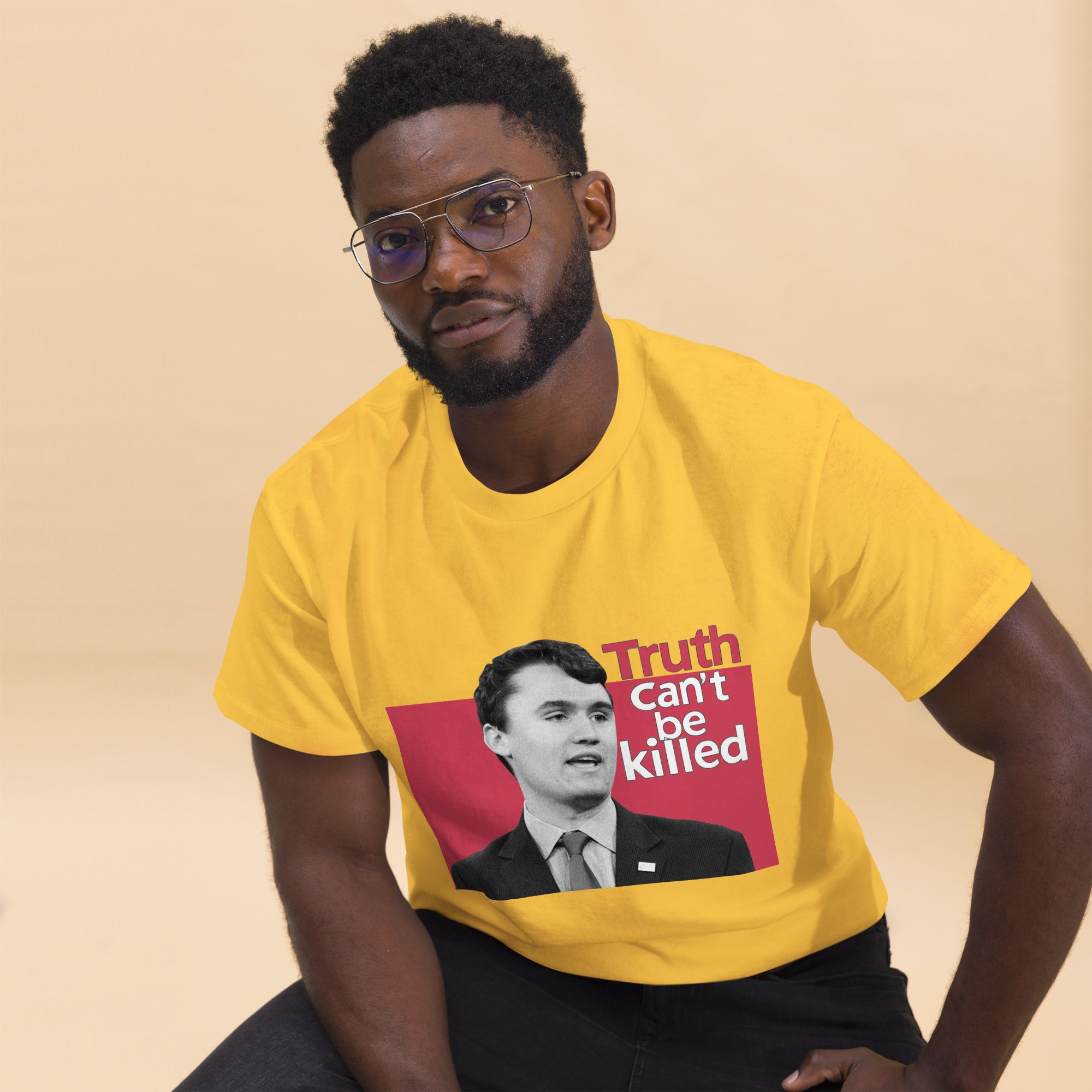 Charlie Kirk Shirt, Truth Can't Be Killed T-Shirt T-Shirt - Tophatter Daily Deals