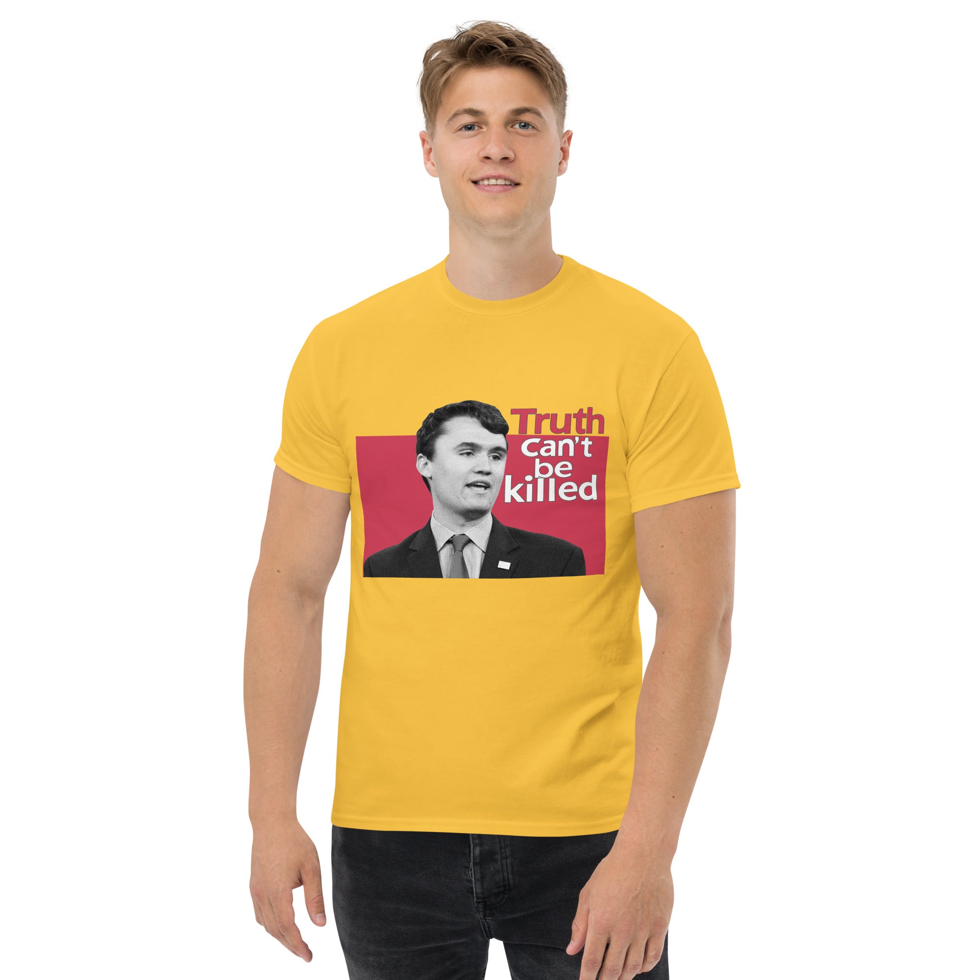 Charlie Kirk Shirt, Truth Can't Be Killed T-Shirt T-Shirt - Tophatter Daily Deals