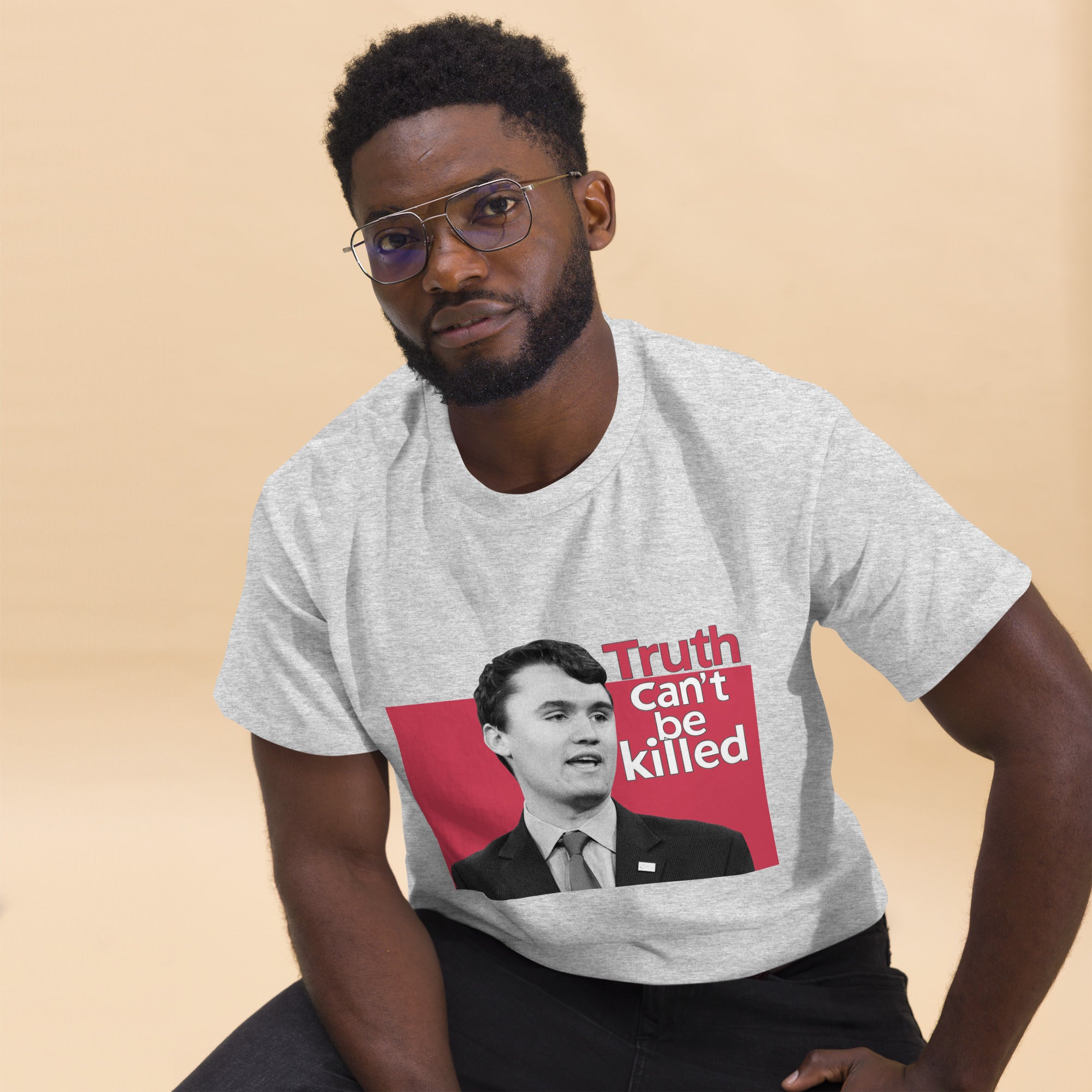 Charlie Kirk Shirt, Truth Can't Be Killed T-Shirt T-Shirt - Tophatter Daily Deals