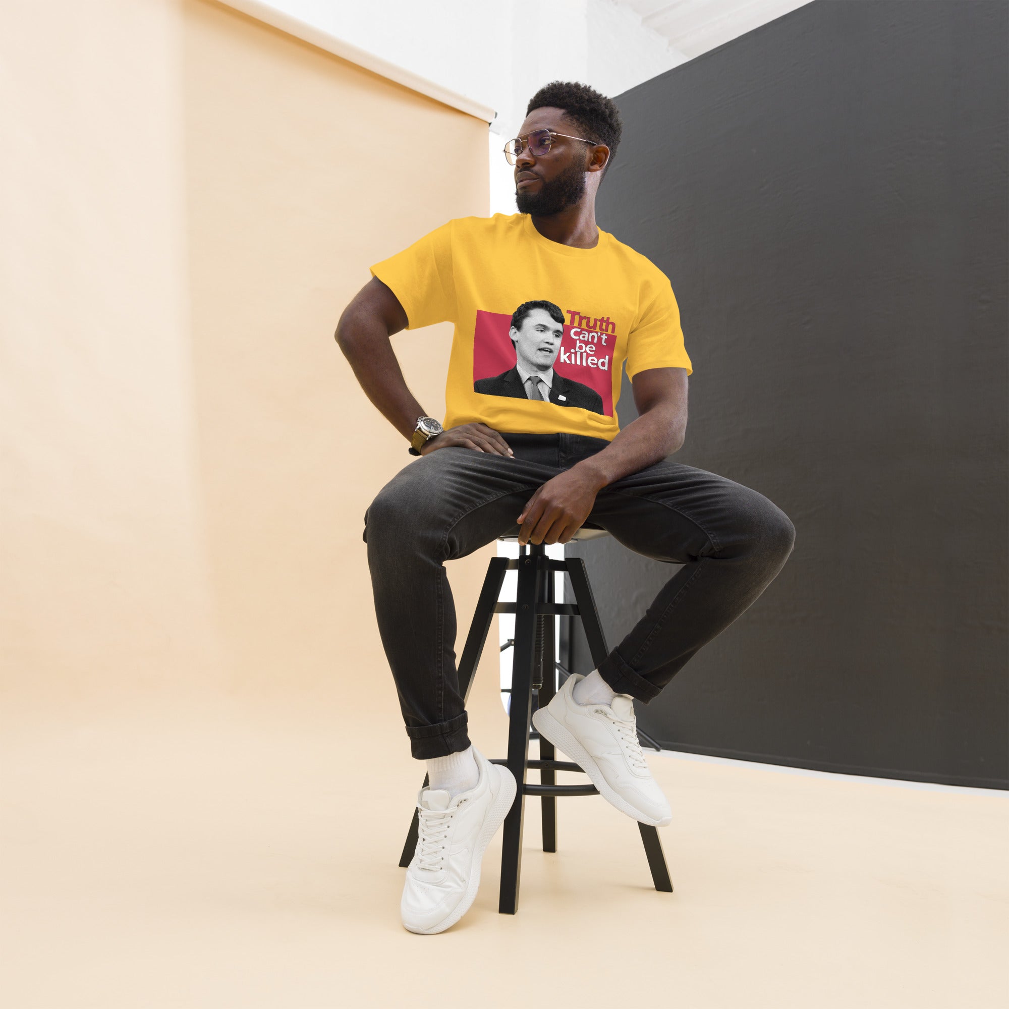 Charlie Kirk Shirt, Truth Can't Be Killed T-Shirt T-Shirt - Tophatter Daily Deals