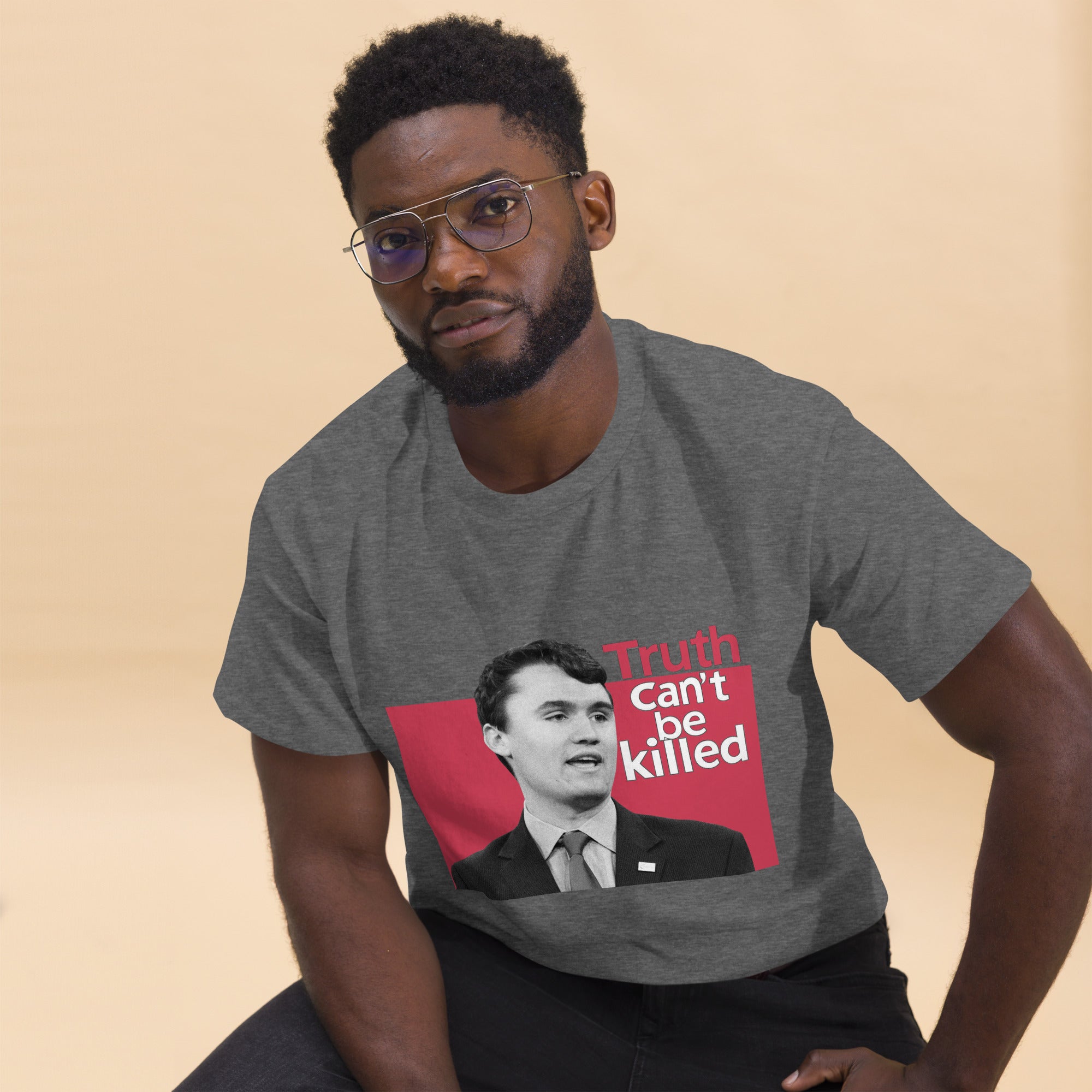 Charlie Kirk Shirt, Truth Can't Be Killed T-Shirt T-Shirt - Tophatter Daily Deals