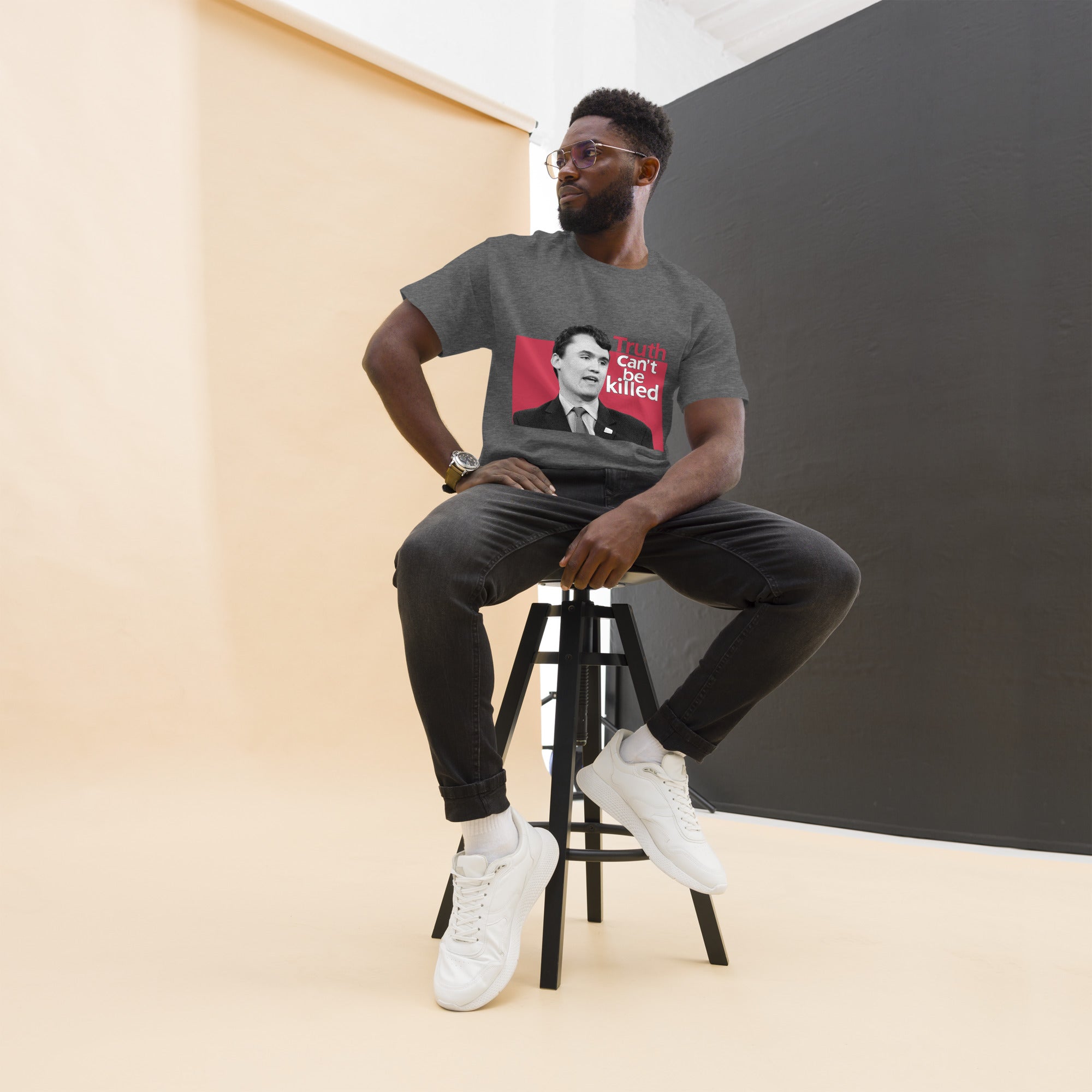 Charlie Kirk Shirt, Truth Can't Be Killed T-Shirt T-Shirt - Tophatter Daily Deals