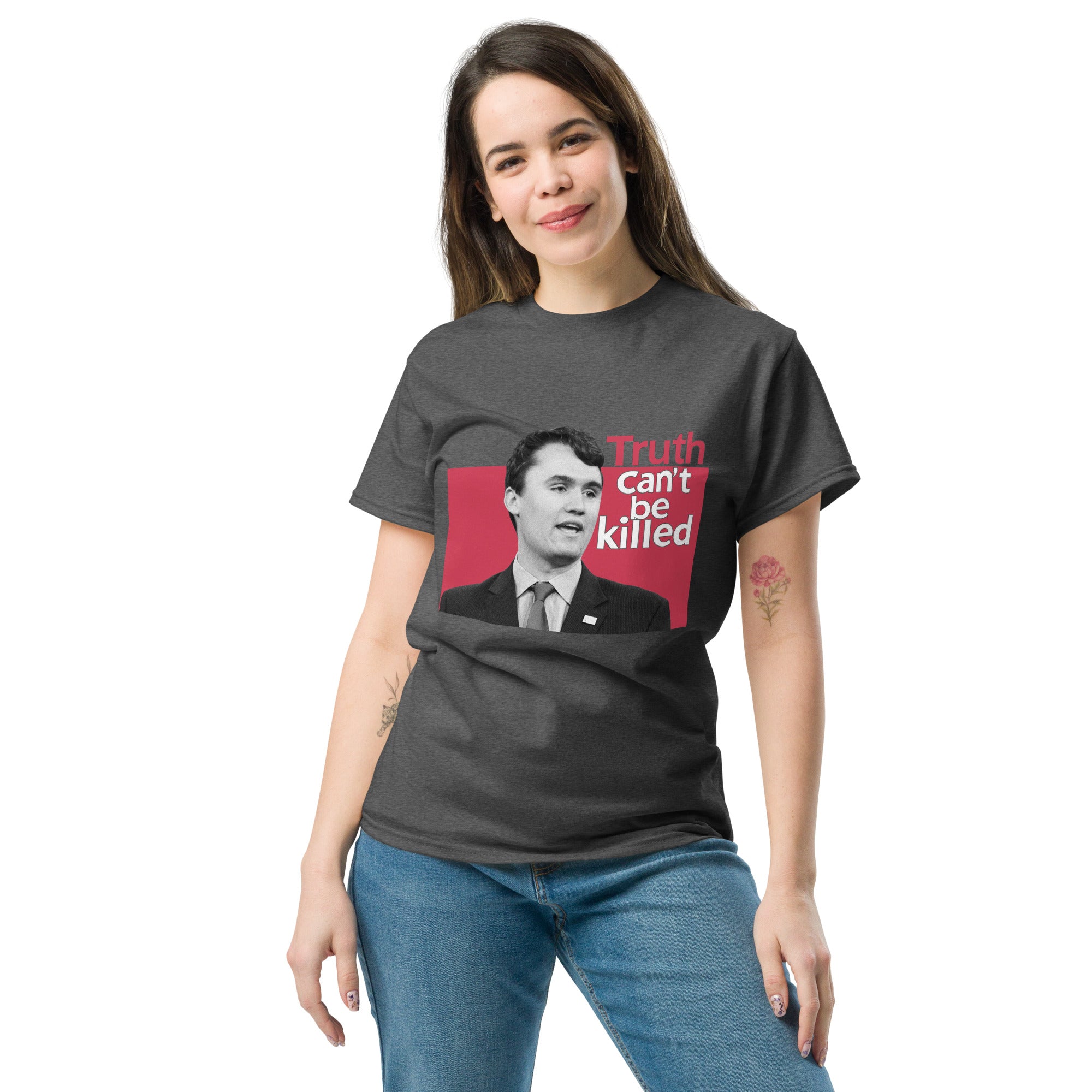 Charlie Kirk Shirt, Truth Can't Be Killed T-Shirt T-Shirt - Tophatter Daily Deals