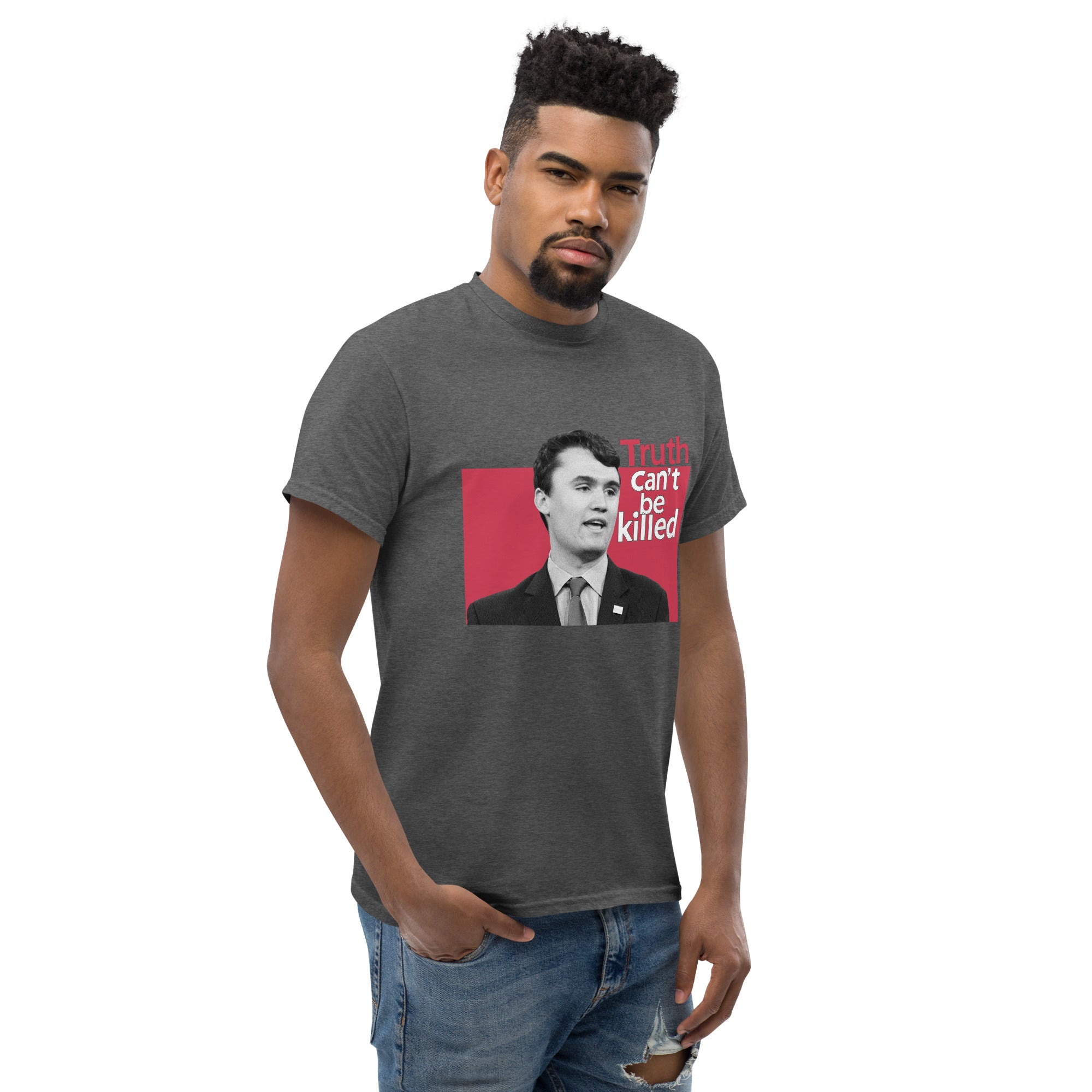 Charlie Kirk Shirt, Truth Can't Be Killed T-Shirt T-Shirt - Tophatter Daily Deals