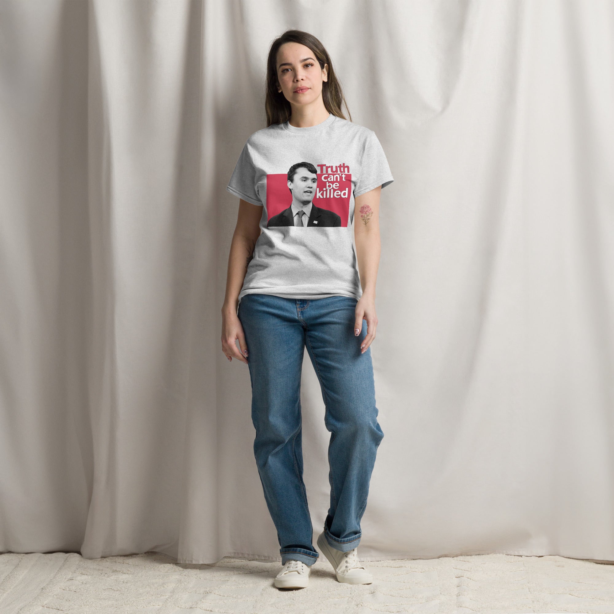 Charlie Kirk Shirt, Truth Can't Be Killed T-Shirt T-Shirt - Tophatter Daily Deals