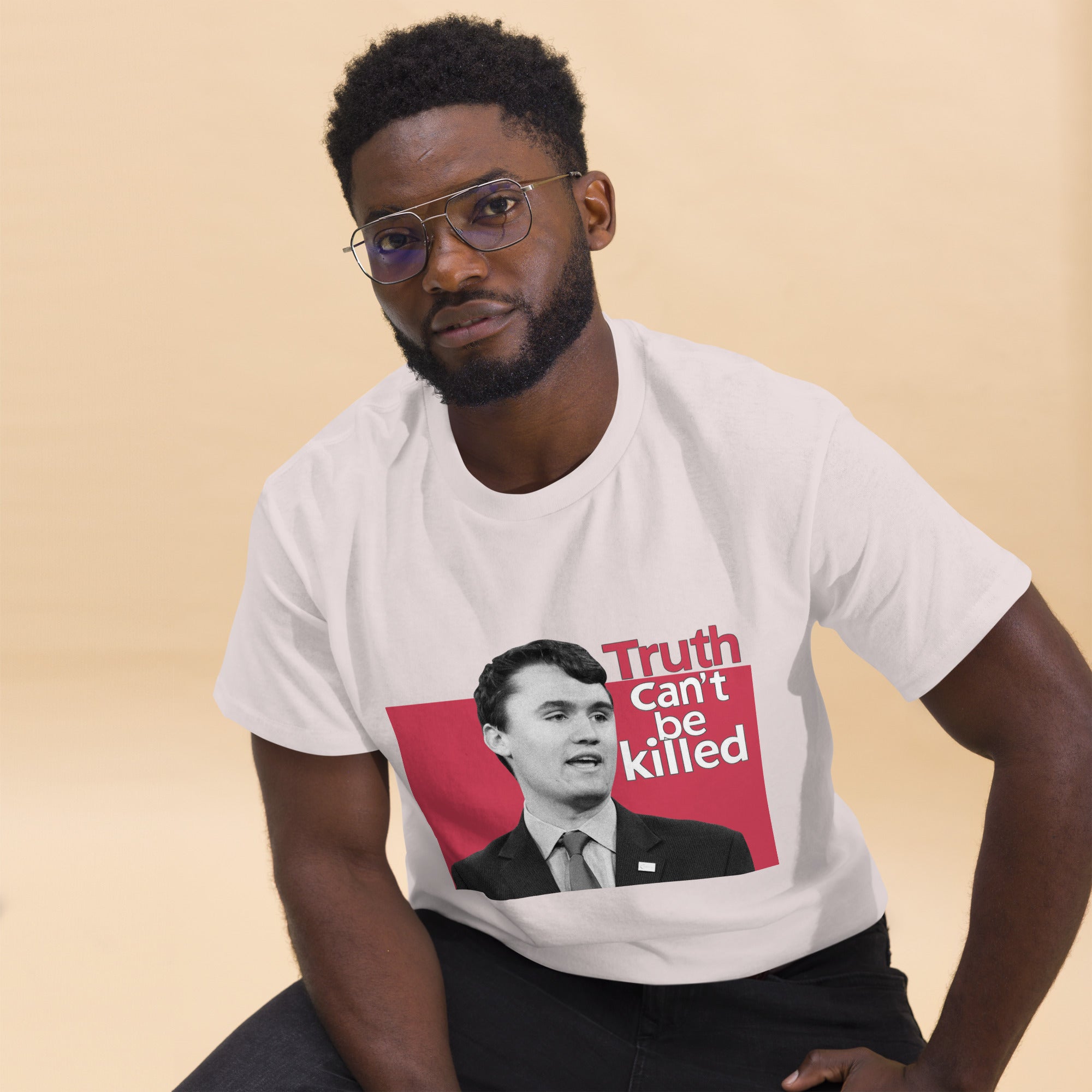 Charlie Kirk Shirt, Truth Can't Be Killed T-Shirt T-Shirt - Tophatter Daily Deals