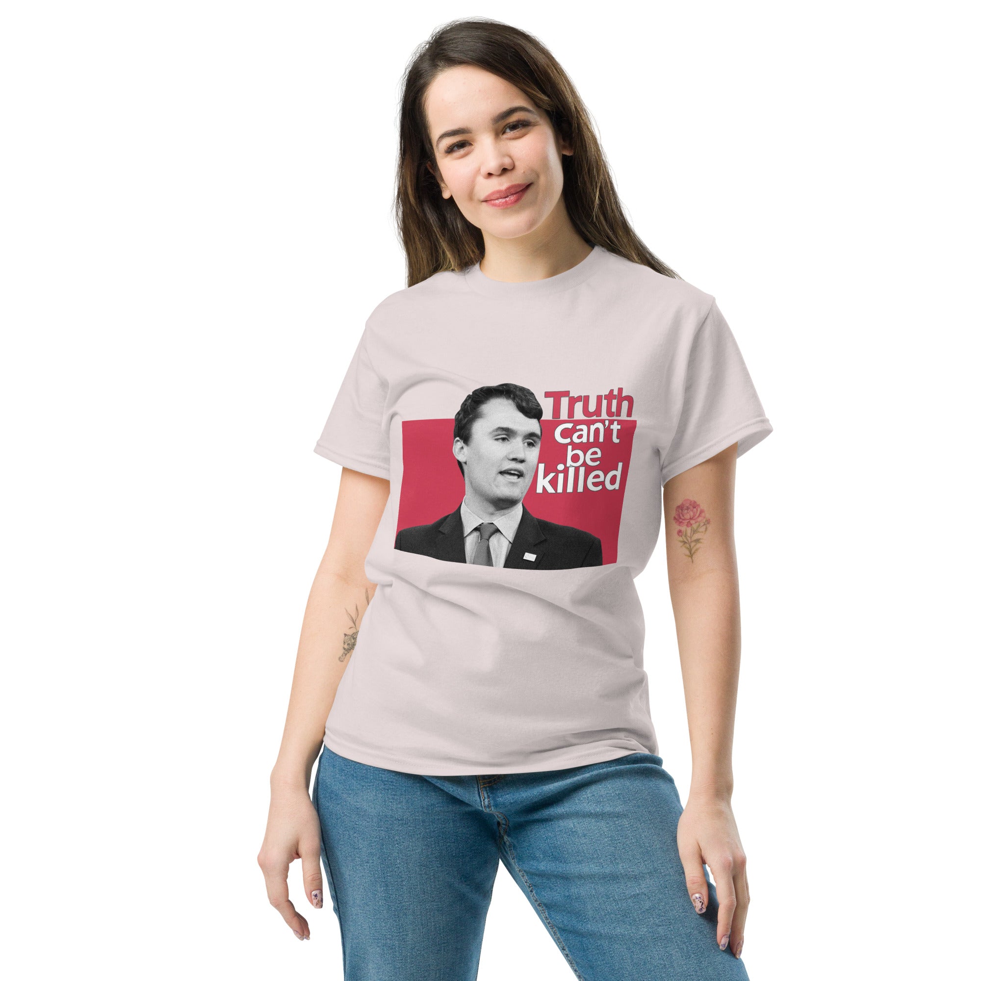 Charlie Kirk Shirt, Truth Can't Be Killed T-Shirt T-Shirt - Tophatter Daily Deals