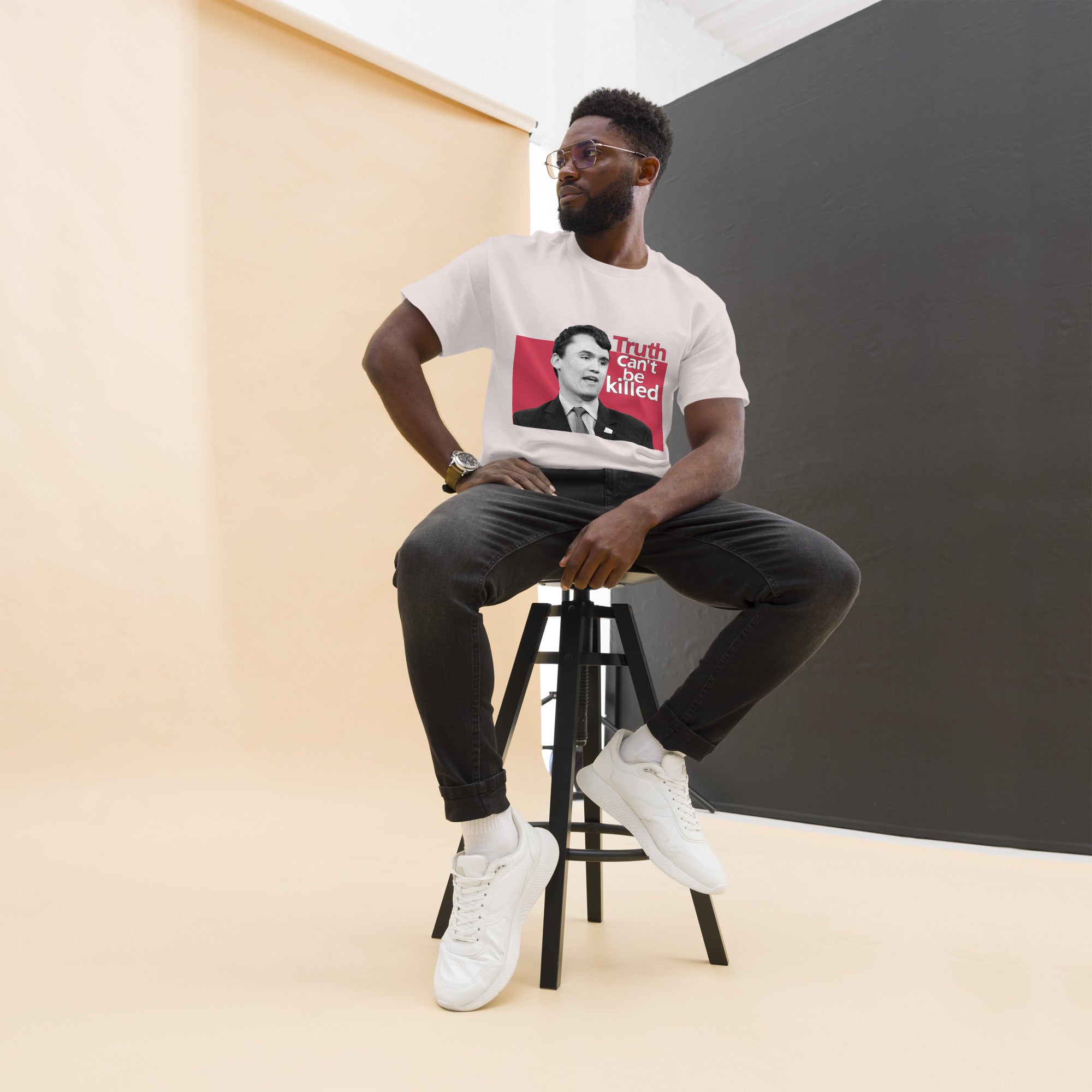 Charlie Kirk Shirt, Truth Can't Be Killed T-Shirt T-Shirt - Tophatter Daily Deals