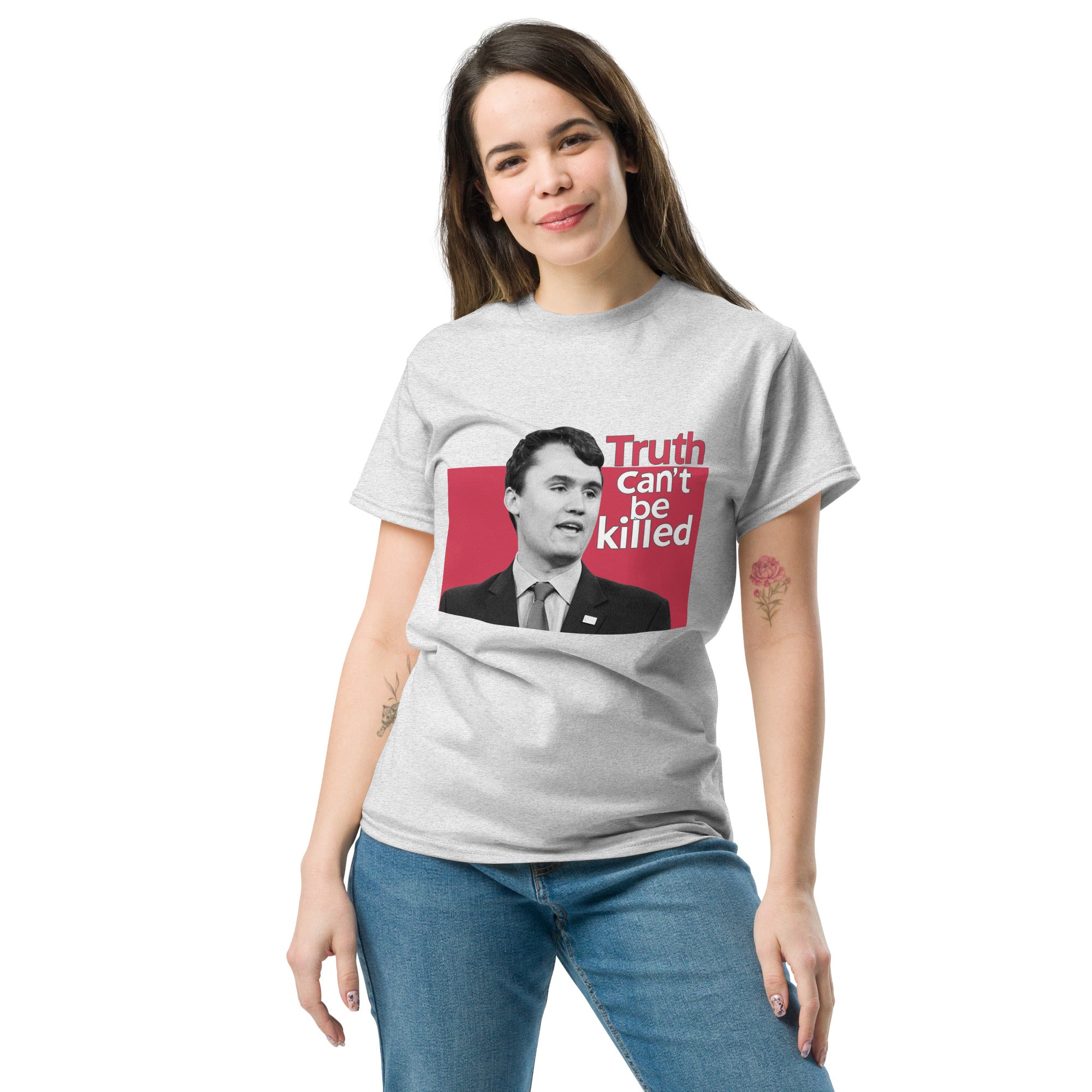 Charlie Kirk Shirt, Truth Can't Be Killed T-Shirt T-Shirt - Tophatter Daily Deals