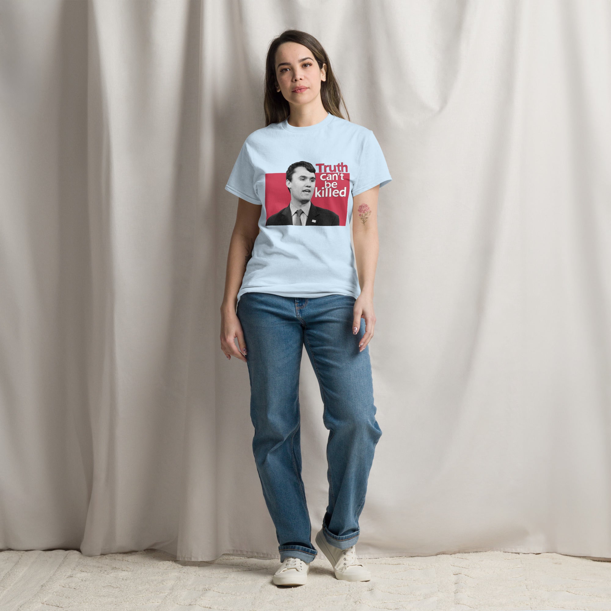 Charlie Kirk Shirt, Truth Can't Be Killed T-Shirt T-Shirt - Tophatter Daily Deals