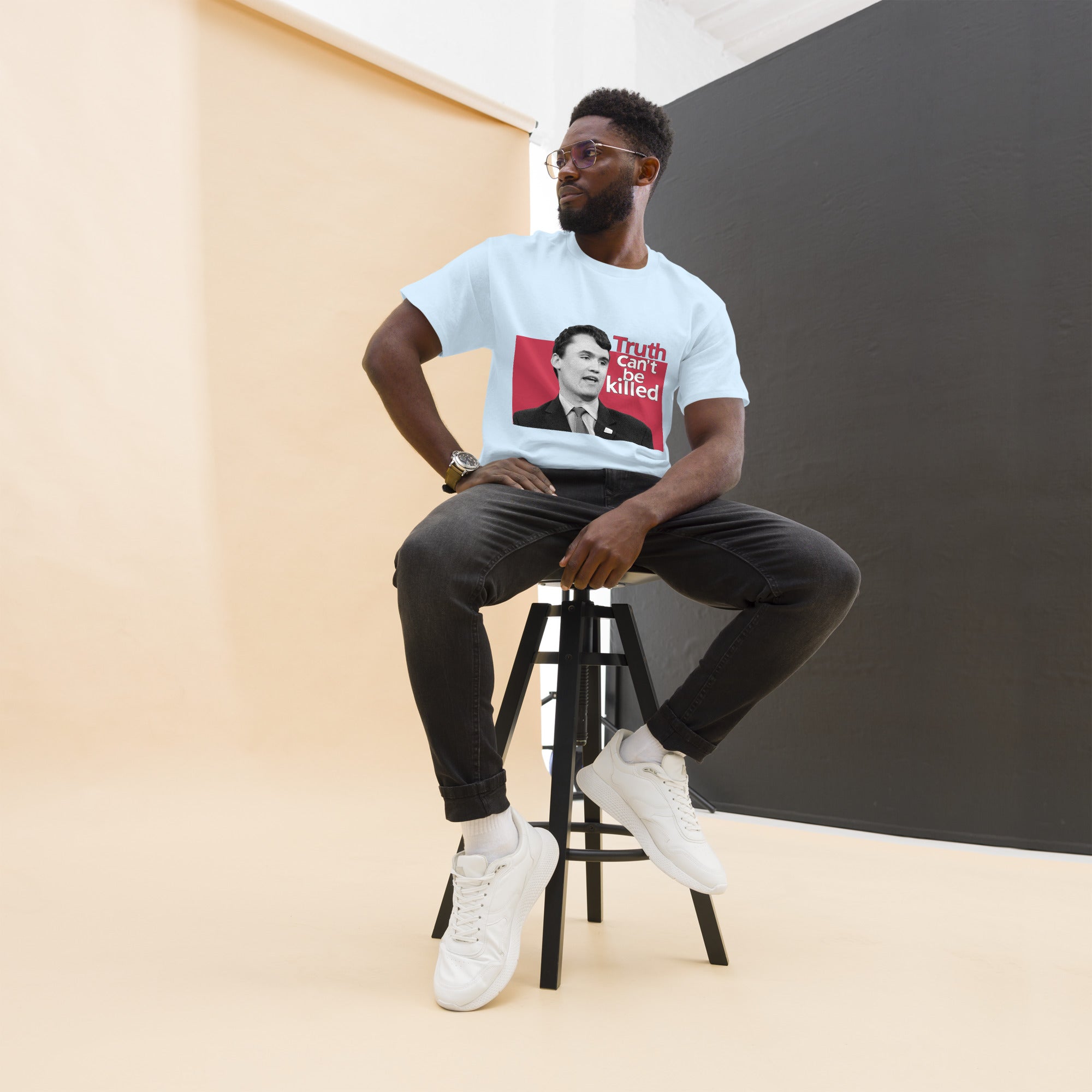 Charlie Kirk Shirt, Truth Can't Be Killed T-Shirt T-Shirt - Tophatter Daily Deals
