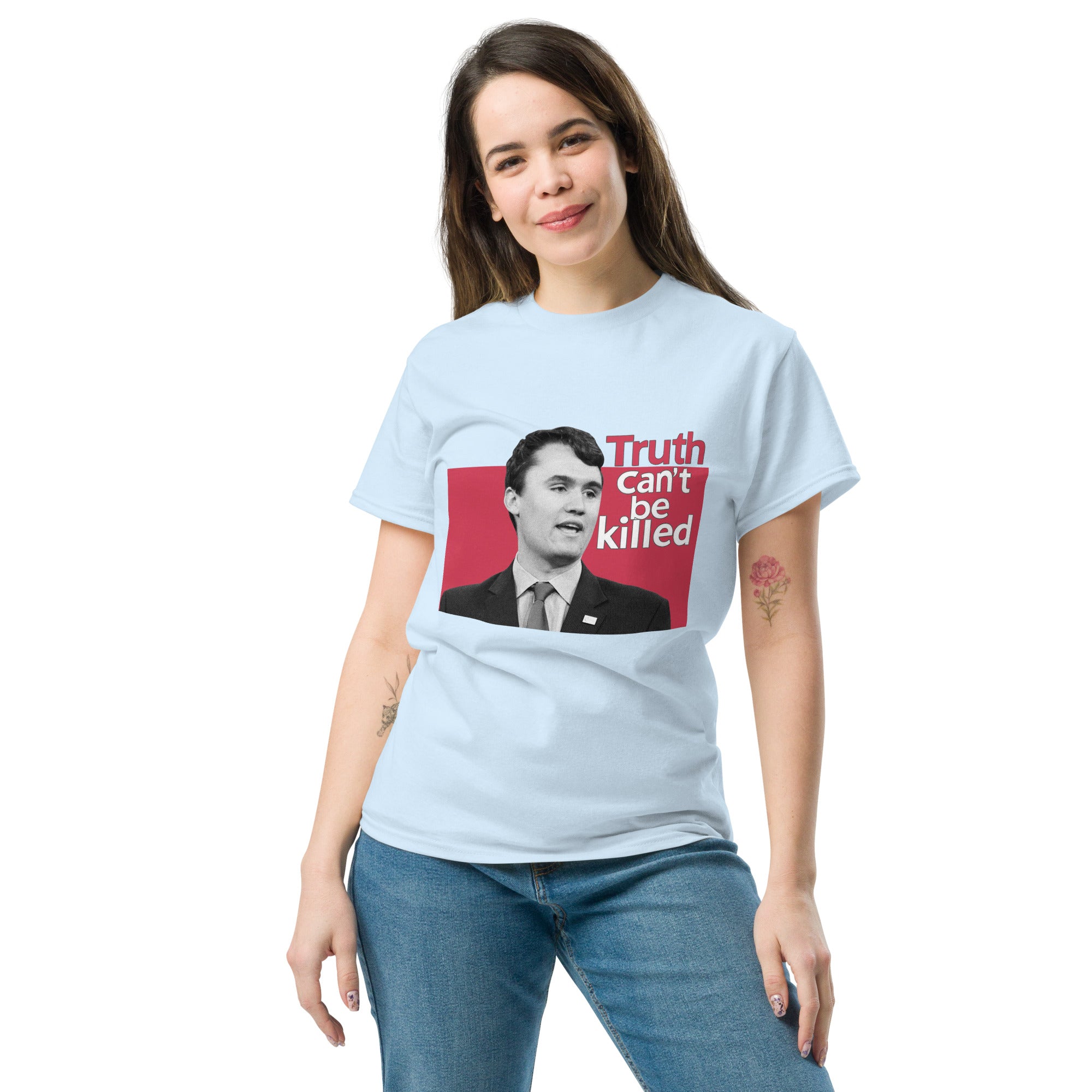 Charlie Kirk Shirt, Truth Can't Be Killed T-Shirt T-Shirt - Tophatter Daily Deals
