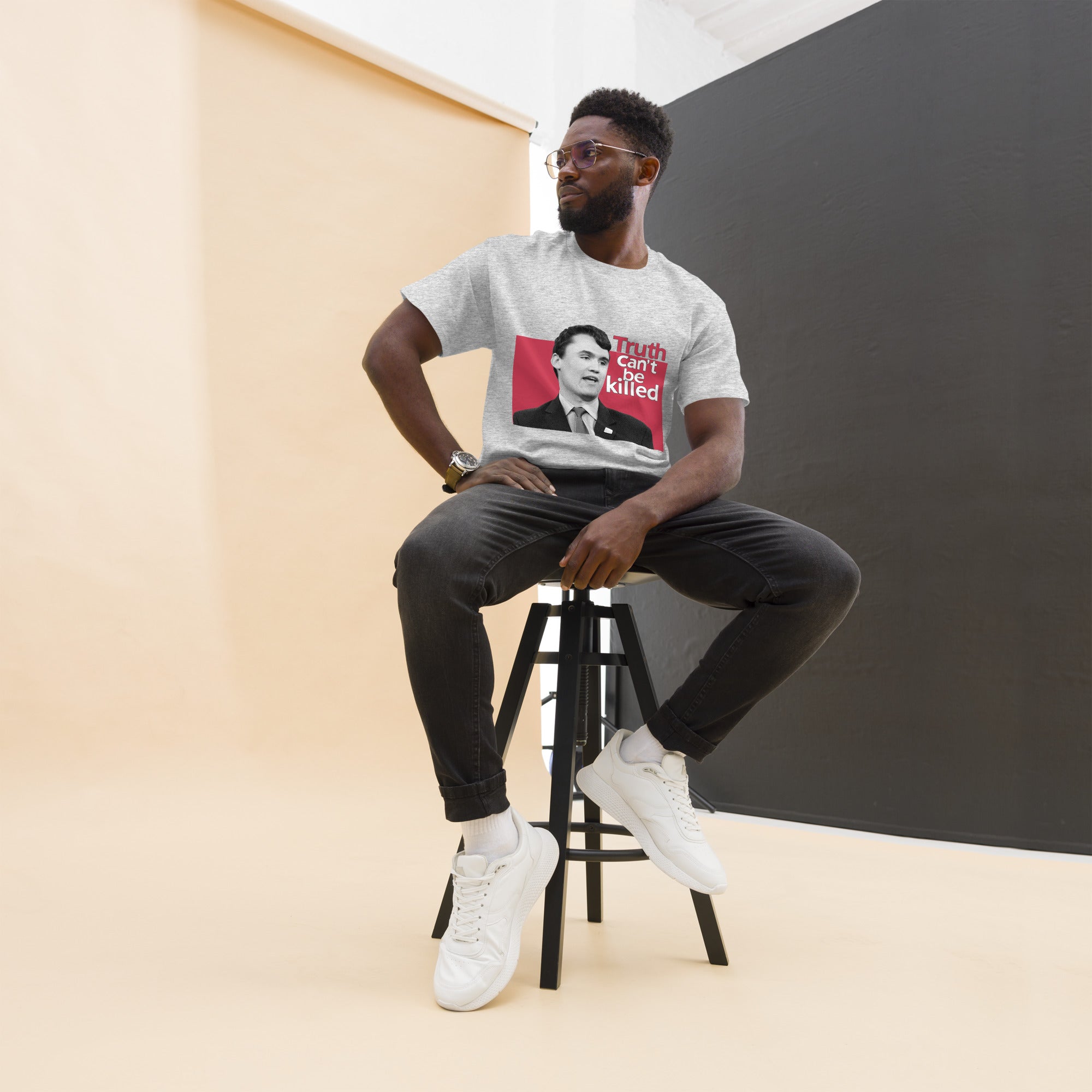 Charlie Kirk Shirt, Truth Can't Be Killed T-Shirt T-Shirt - Tophatter Daily Deals