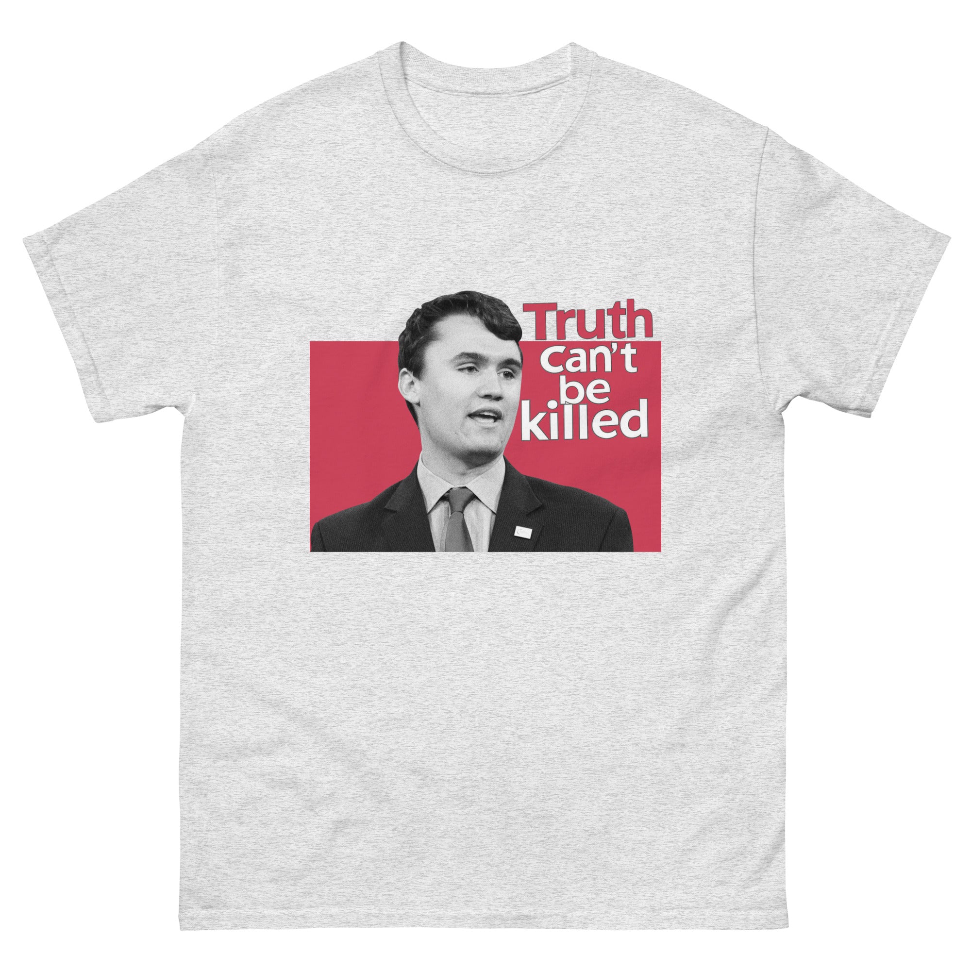 Charlie Kirk Shirt, Truth Can't Be Killed T-Shirt Ash T-Shirt - Tophatter Daily Deals