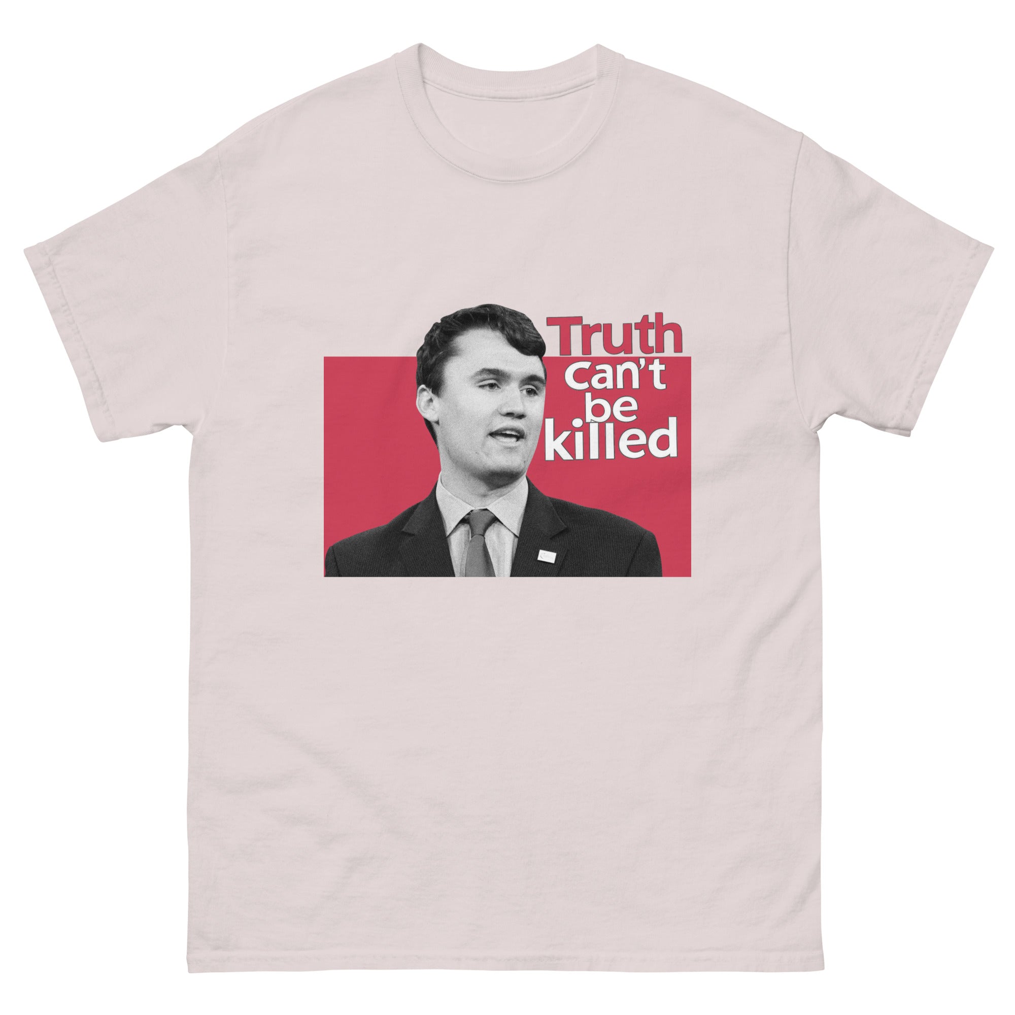 Charlie Kirk Shirt, Truth Can't Be Killed T-Shirt Ice Grey T-Shirt - Tophatter Daily Deals