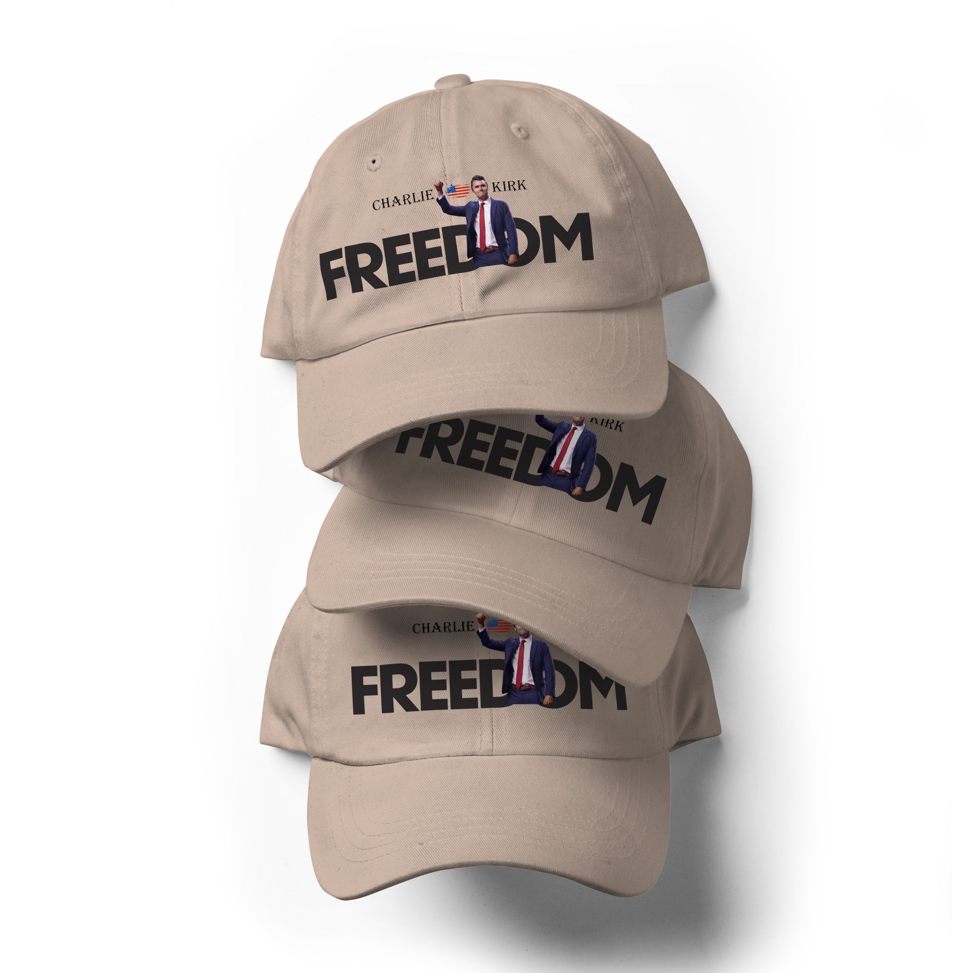 Charlie Kirk FREEDOM Hat, RIP Memorial American Flag Cap Hat - Tophatter Daily Deals