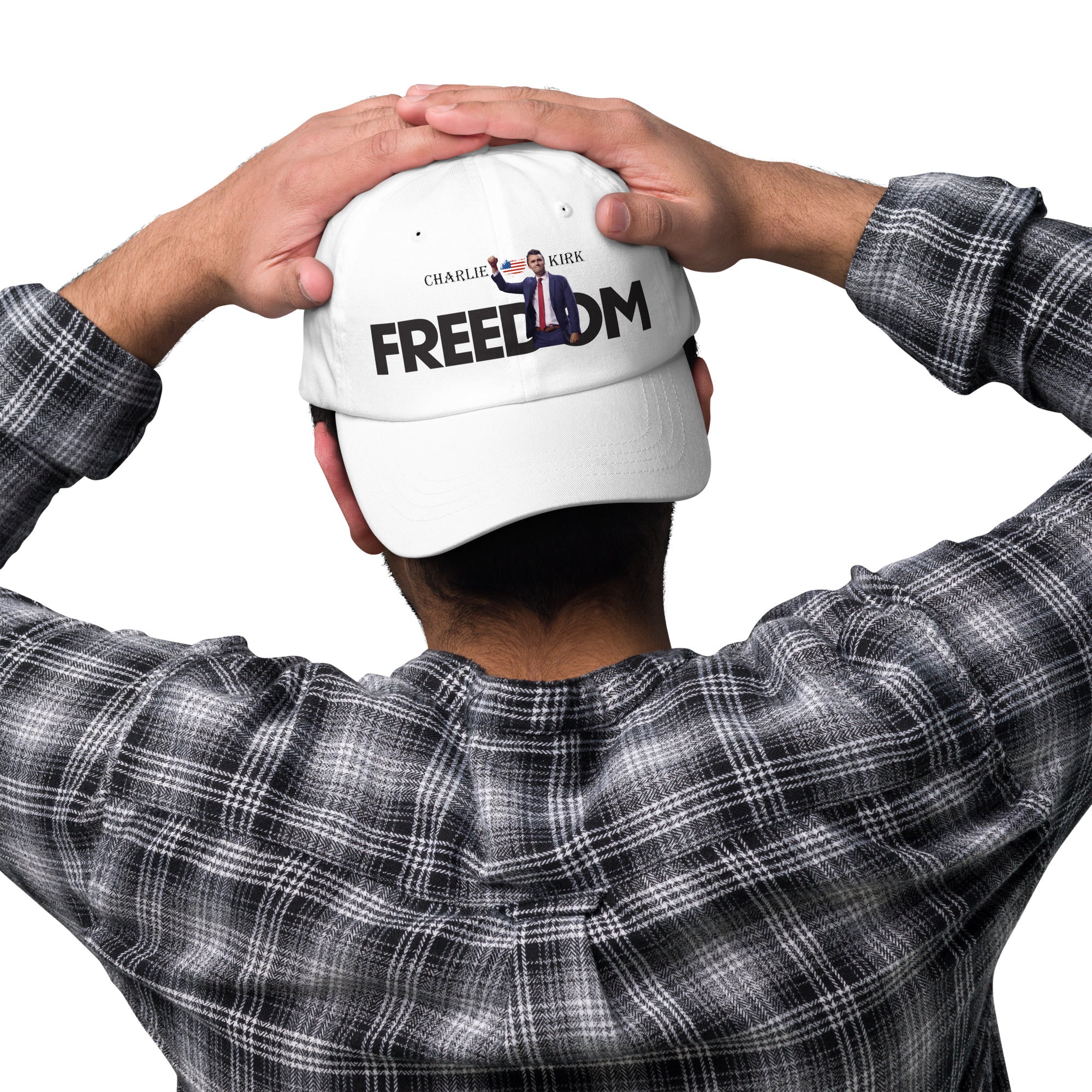 Charlie Kirk FREEDOM Hat, RIP Memorial American Flag Cap Hat - Tophatter Daily Deals