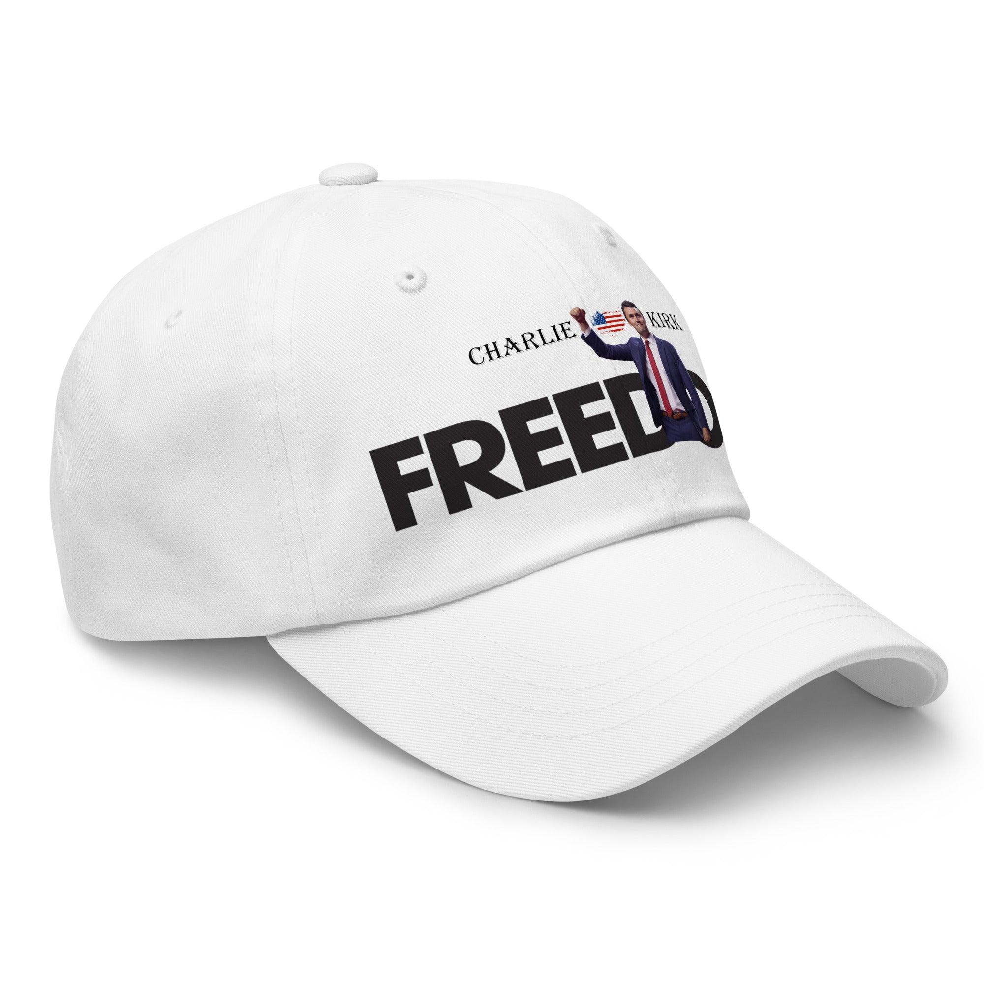 Charlie Kirk FREEDOM Hat, RIP Memorial American Flag Cap Hat - Tophatter Daily Deals