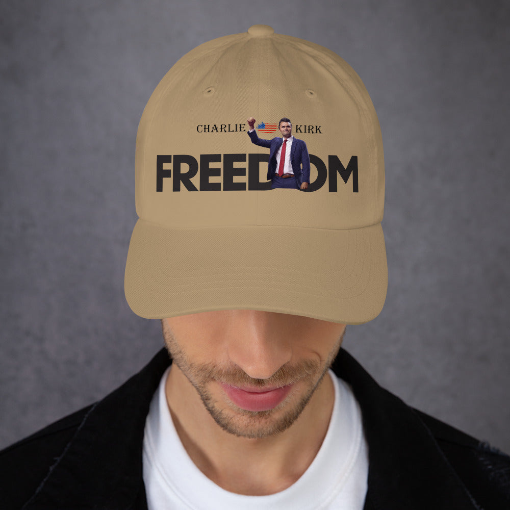 Charlie Kirk FREEDOM Hat, RIP Memorial American Flag Cap Hat - Tophatter Daily Deals