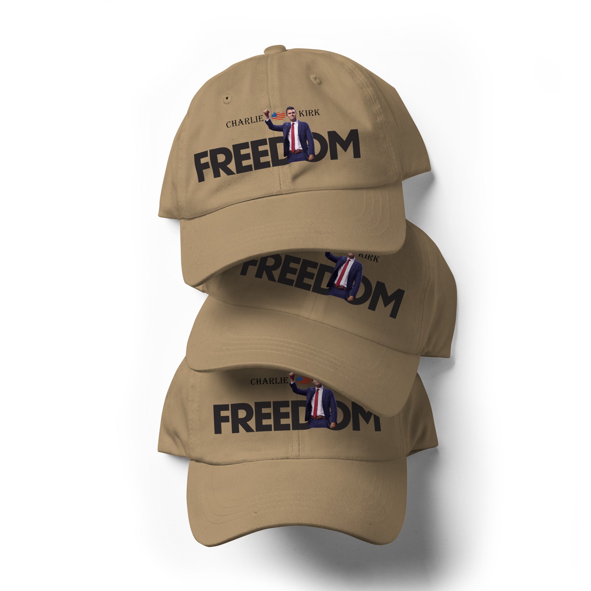 Charlie Kirk FREEDOM Hat, RIP Memorial American Flag Cap Hat - Tophatter Daily Deals
