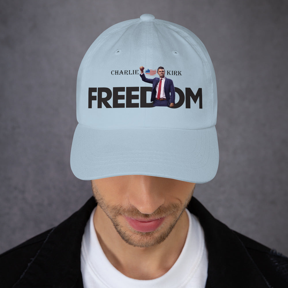 Charlie Kirk FREEDOM Hat, RIP Memorial American Flag Cap Hat - Tophatter Daily Deals