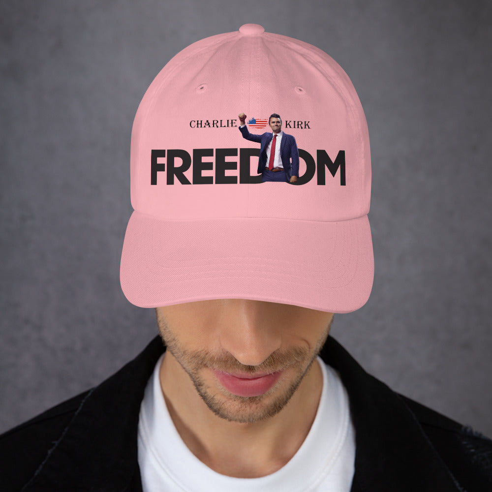Charlie Kirk FREEDOM Hat, RIP Memorial American Flag Cap Hat - Tophatter Daily Deals