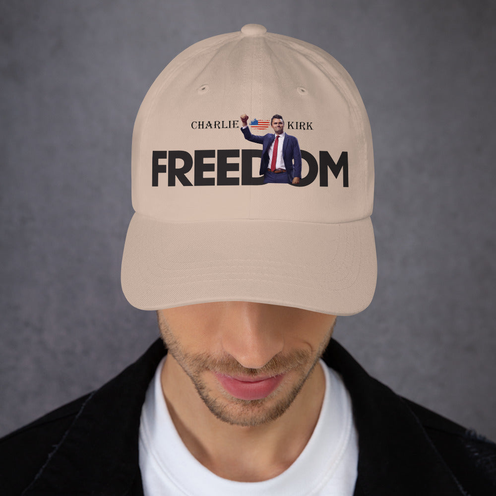 Charlie Kirk FREEDOM Hat, RIP Memorial American Flag Cap Hat - Tophatter Daily Deals
