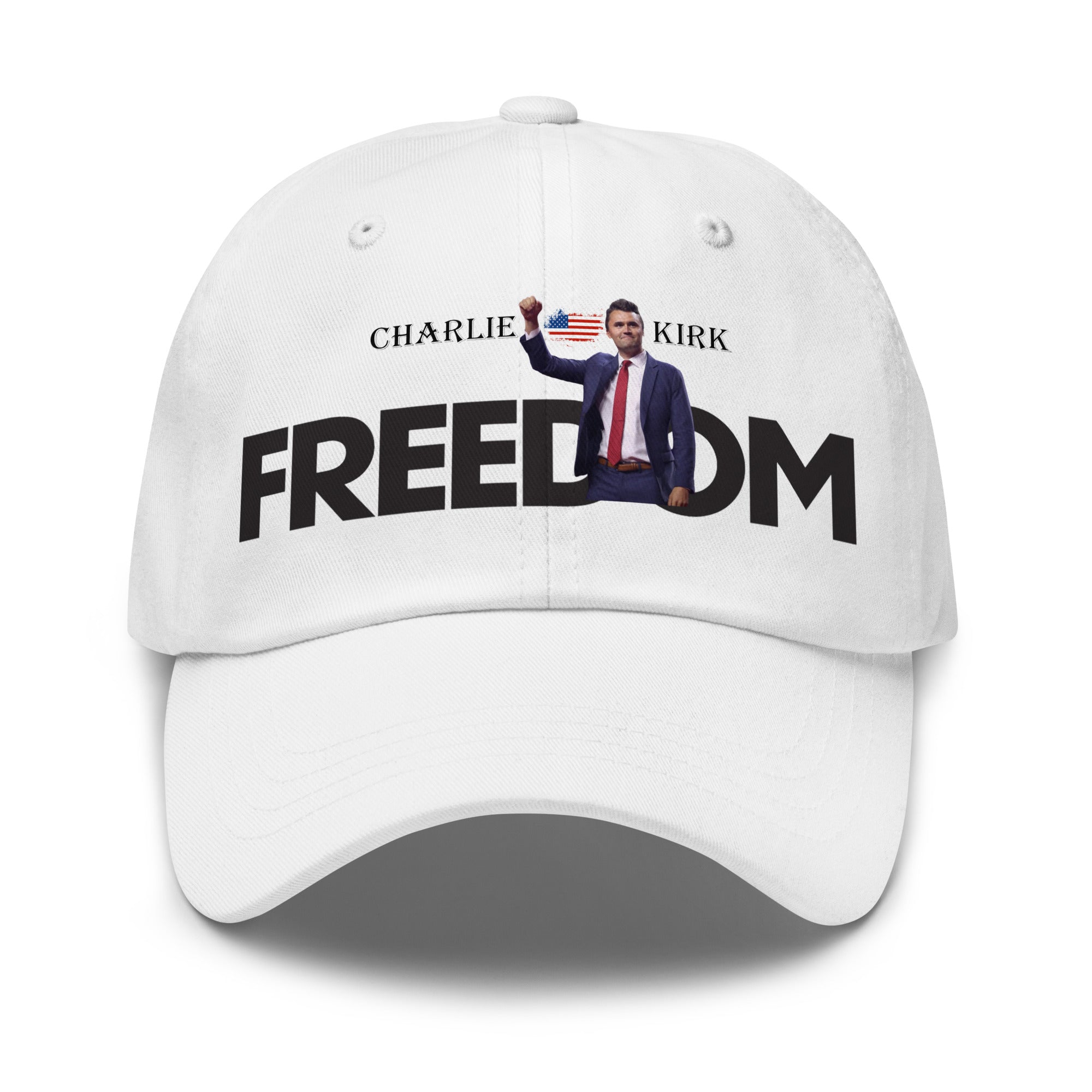 Charlie Kirk FREEDOM Hat, RIP Memorial American Flag Cap Hat - Tophatter Daily Deals