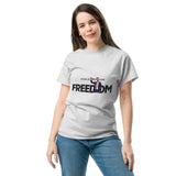 Charlie Kirk FREEDOM Shirt, RIP Memorial American Flag T-Shirt T-Shirt - Tophatter Daily Deals