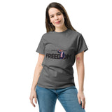 Charlie Kirk FREEDOM Shirt, RIP Memorial American Flag T-Shirt T-Shirt - Tophatter Daily Deals