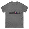 Charlie Kirk FREEDOM Shirt, RIP Memorial American Flag T-Shirt Graphite Heather T-Shirt - Tophatter Daily Deals