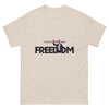 Charlie Kirk FREEDOM Shirt, RIP Memorial American Flag T-Shirt Natural T-Shirt - Tophatter Daily Deals
