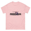 Charlie Kirk FREEDOM Shirt, RIP Memorial American Flag T-Shirt Light Pink T-Shirt - Tophatter Daily Deals