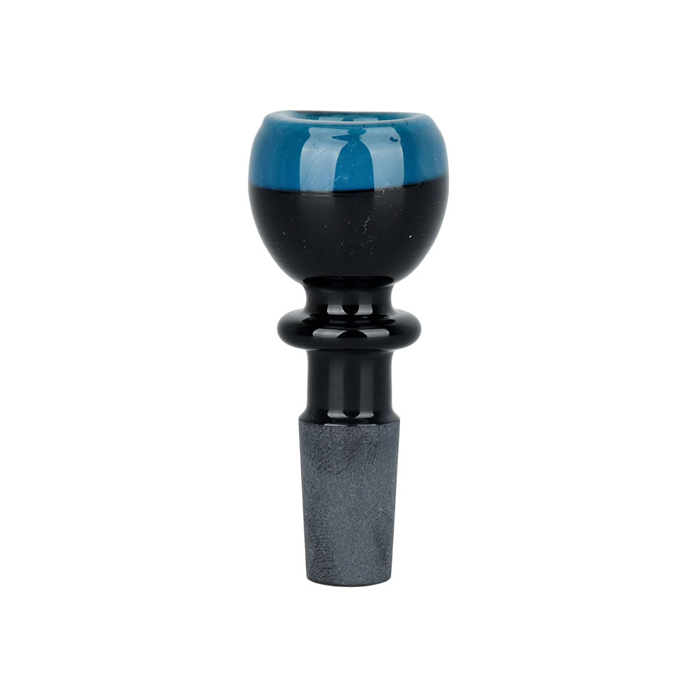 Topped Off Herb Slide Opaque Blue Glass Bong Bowls - Tophatter Daily Deals