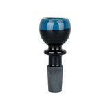 Topped Off Herb Slide Opaque Blue Glass Bong Bowls - Tophatter Daily Deals