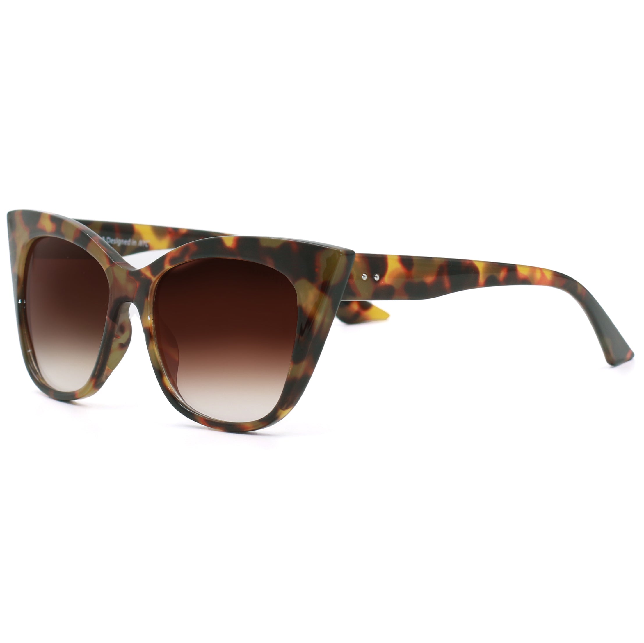 TopFoxx Sustainable Venice - Tortoise Shell Women's Sunglasses Tortoise Shell OS Sunglasses - Tophatter Daily Deals