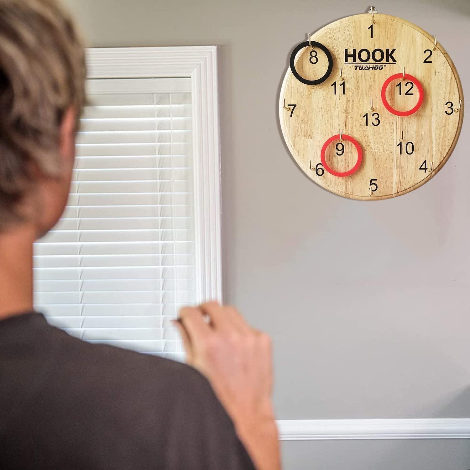 Ring Tossing Game - Outdoor Indoor Game Family Wooden Adults Kid Circle Sports & Outdoor - Tophatter Daily Deals