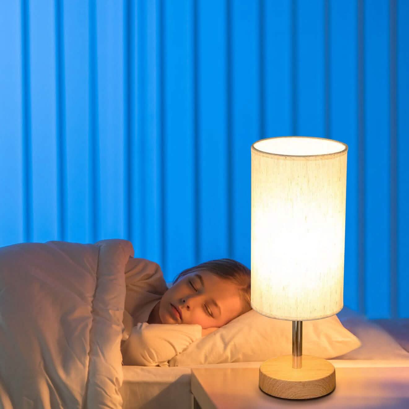 Touch Control Table Lamp 3-Way Dimmable Nightstand Beside Lamp Indoor Lighting - Tophatter Daily Deals