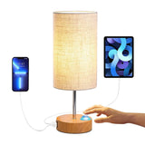 Touch Control Table Lamp 3-Way Dimmable Nightstand Beside Lamp